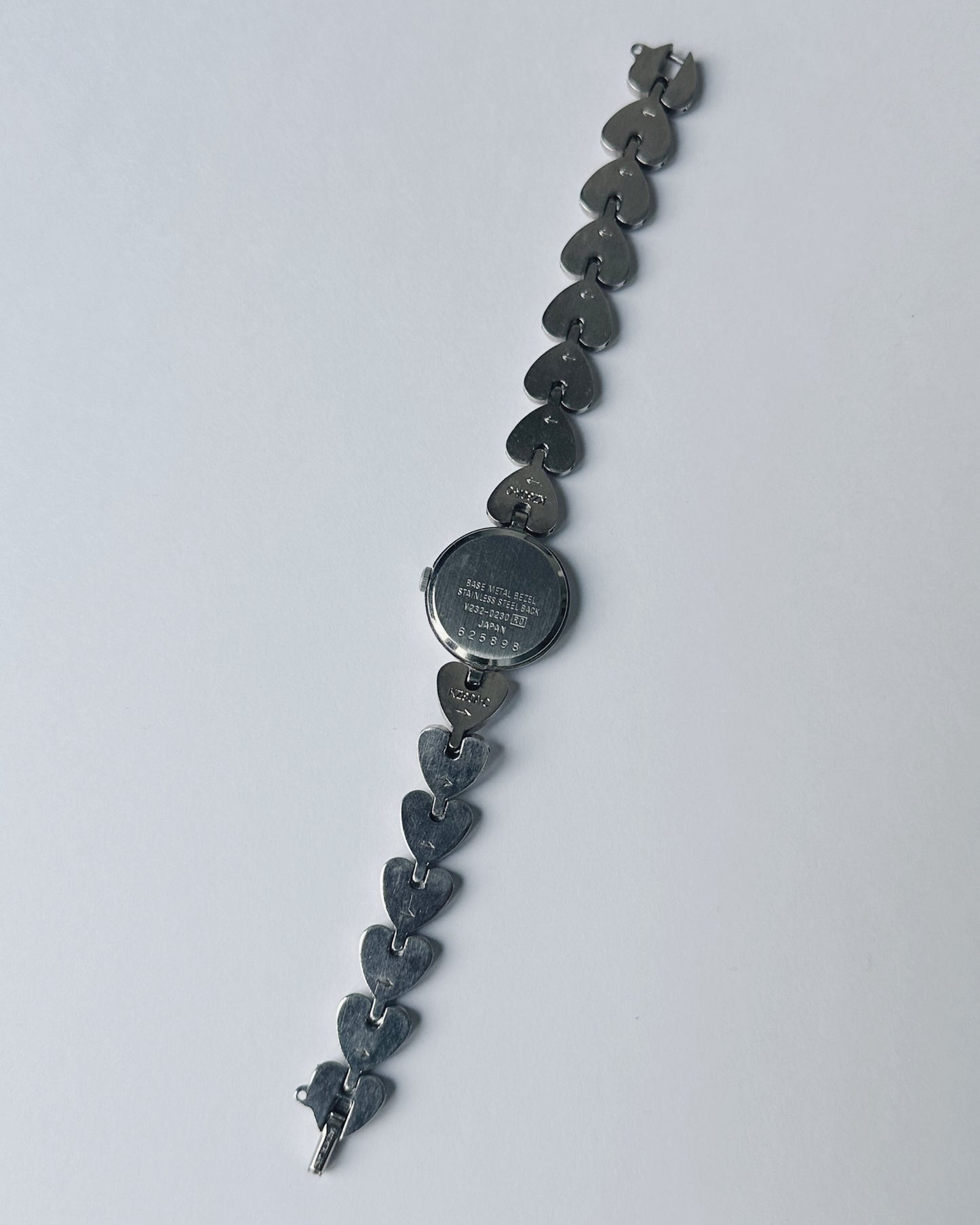Alba Chrome Heart-Link Bracelet Watch