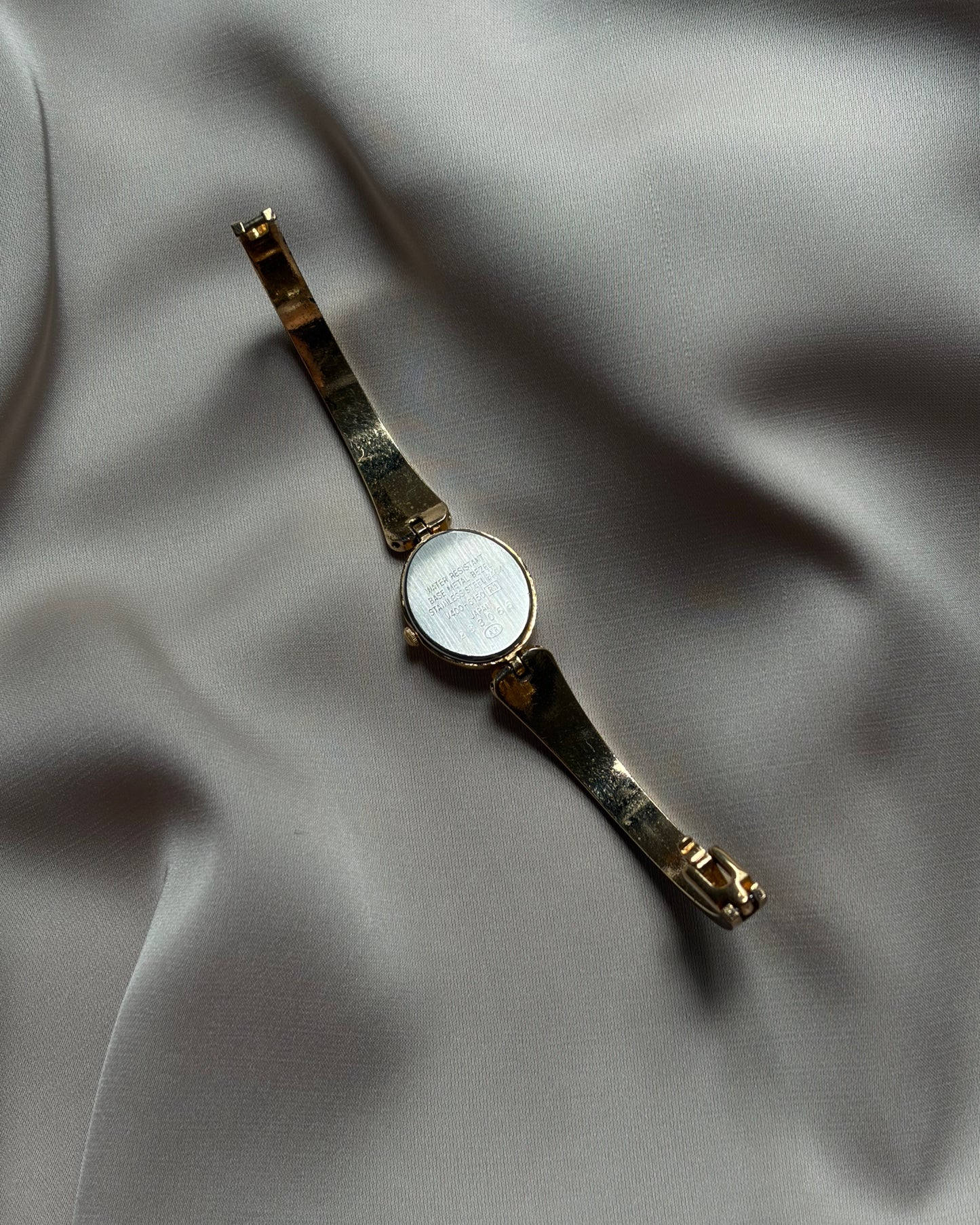 Rare Alba Quartz Gold & Tortoiseshell Bangle Watch