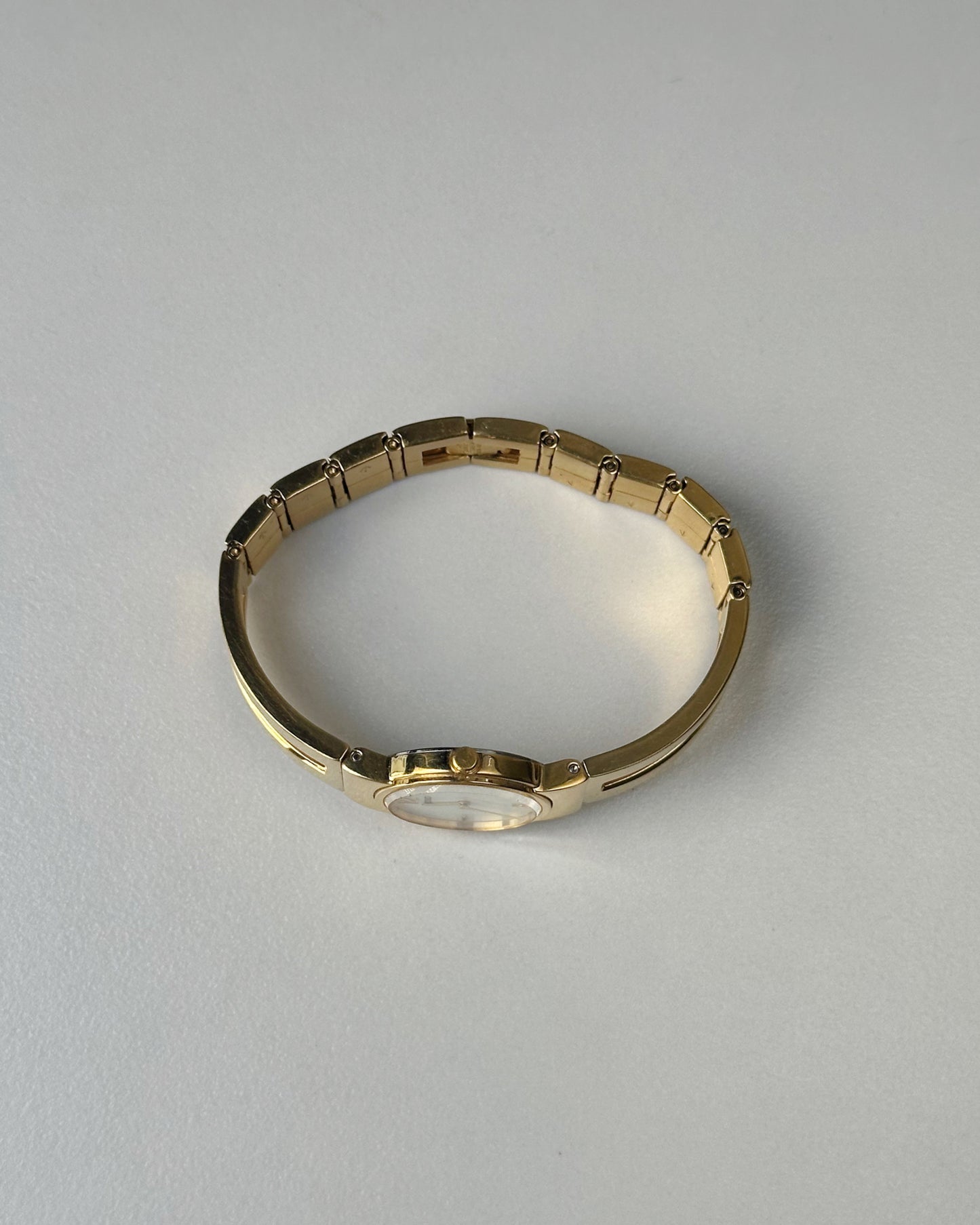 Seiko Gold Bangle Mother-of-Pearl Watch