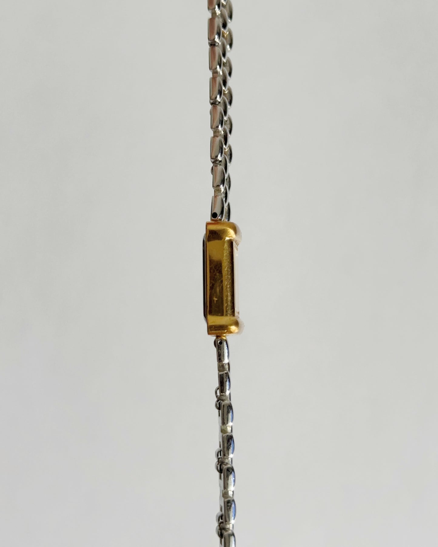 Dual-Tone Mother of Pearl Tank Watch