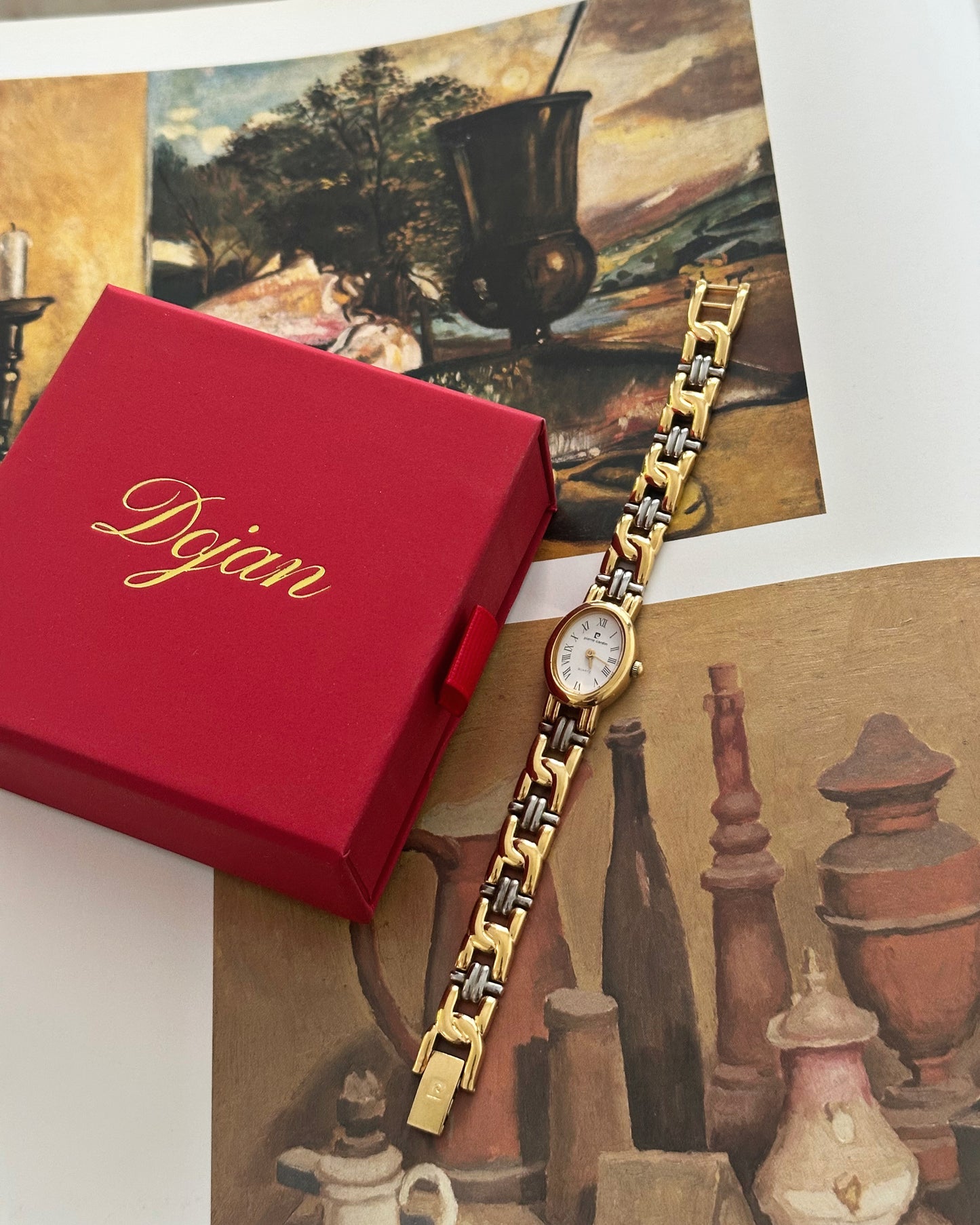 Oval Dual-Tone "Baignoire" Vintage Watch