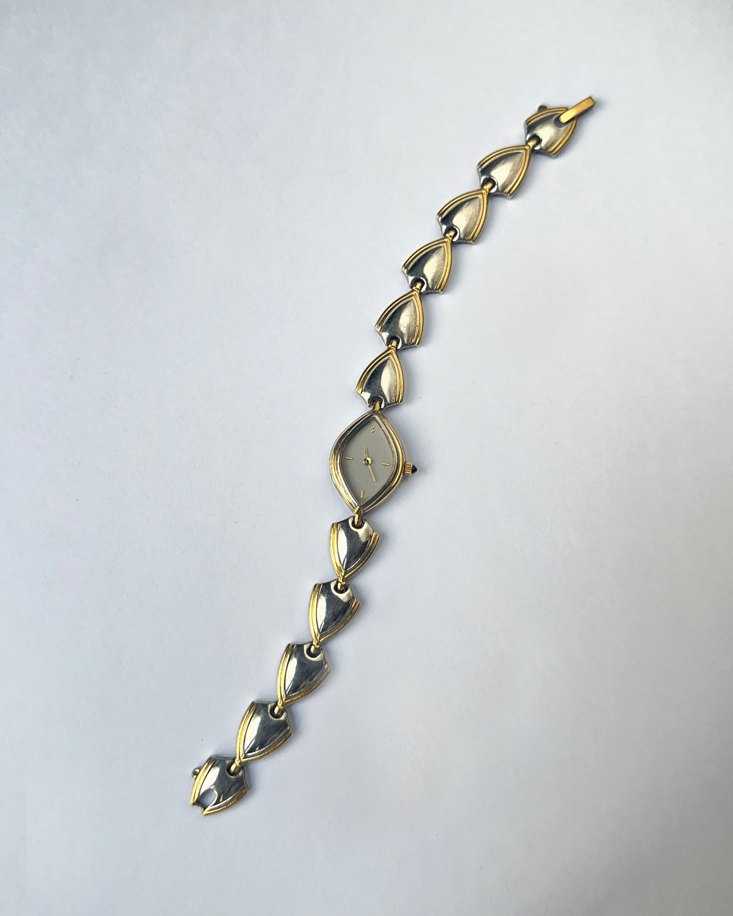 Dainty Marquise Dual Tone Watch