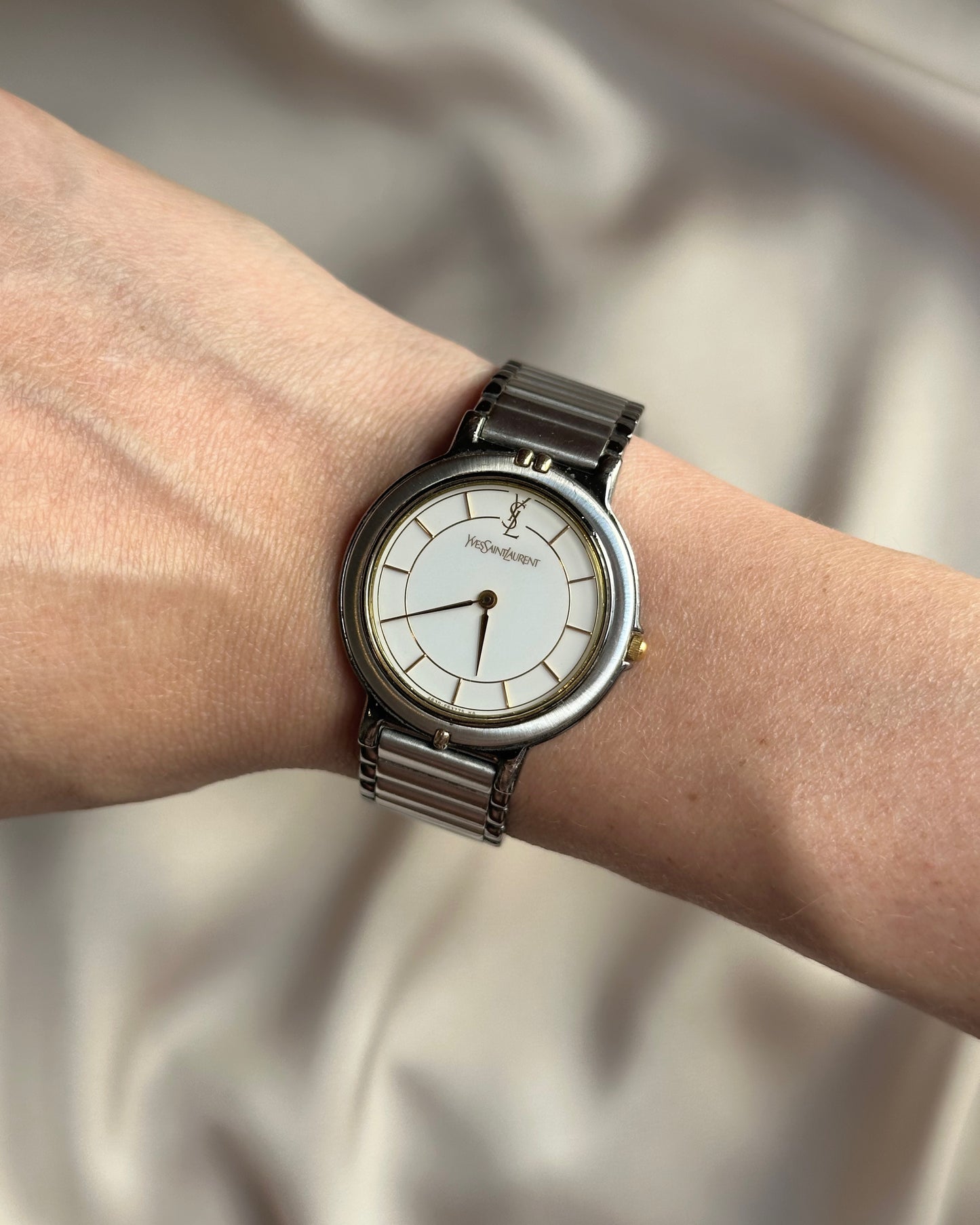 Yves Saint Laurent Dual-Tone 90s Watch