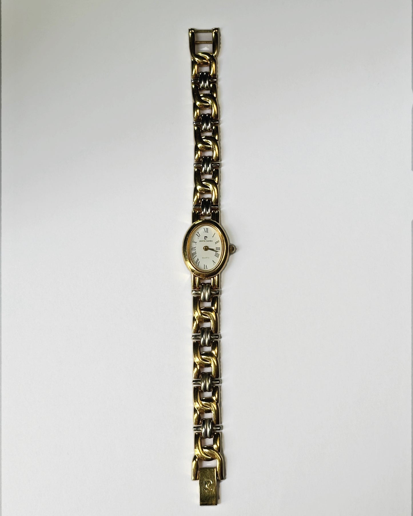 Oval Dual-Tone "Baignoire" Vintage Watch