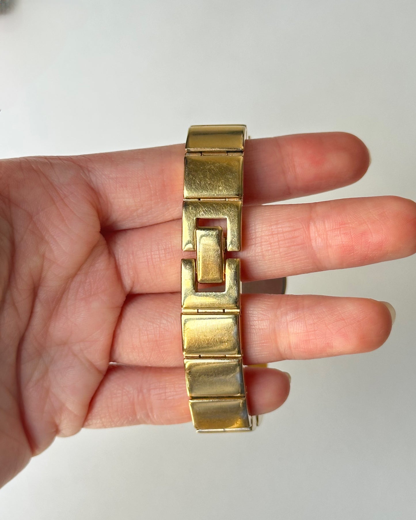 Seiko Gold Bangle Mother-of-Pearl Watch