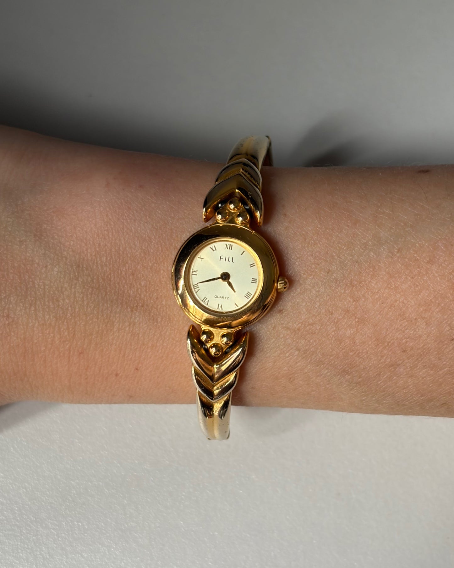 90s Fill Gold Bangle Watch