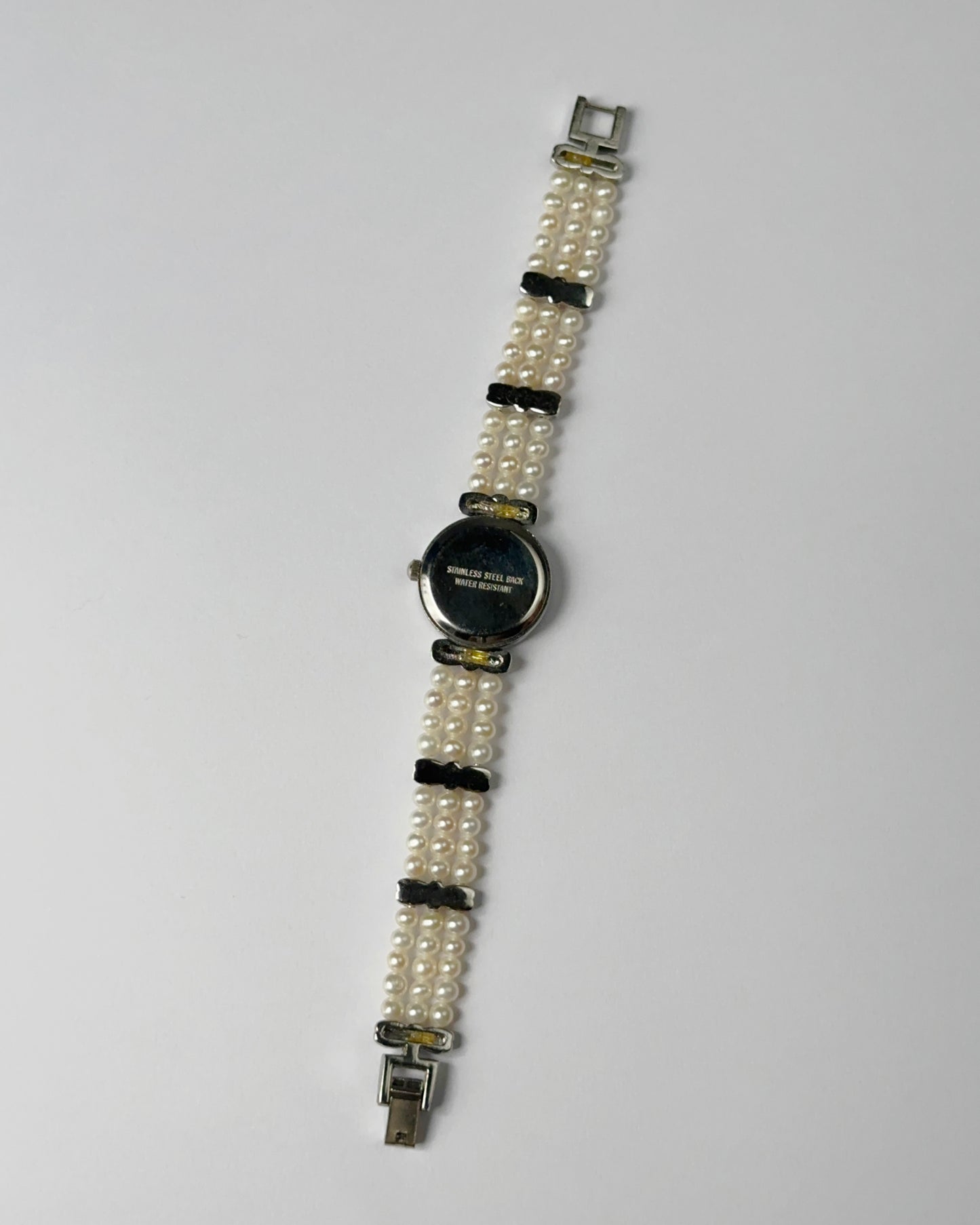 Amoroso Silver Tone Pearl Watch