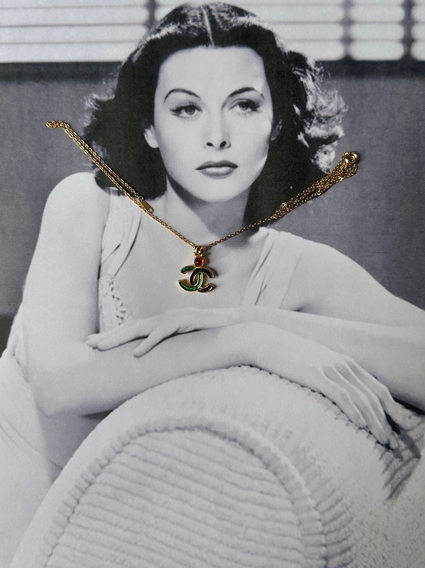 Chanel Rare Vintage CC Gold Tone Pendant