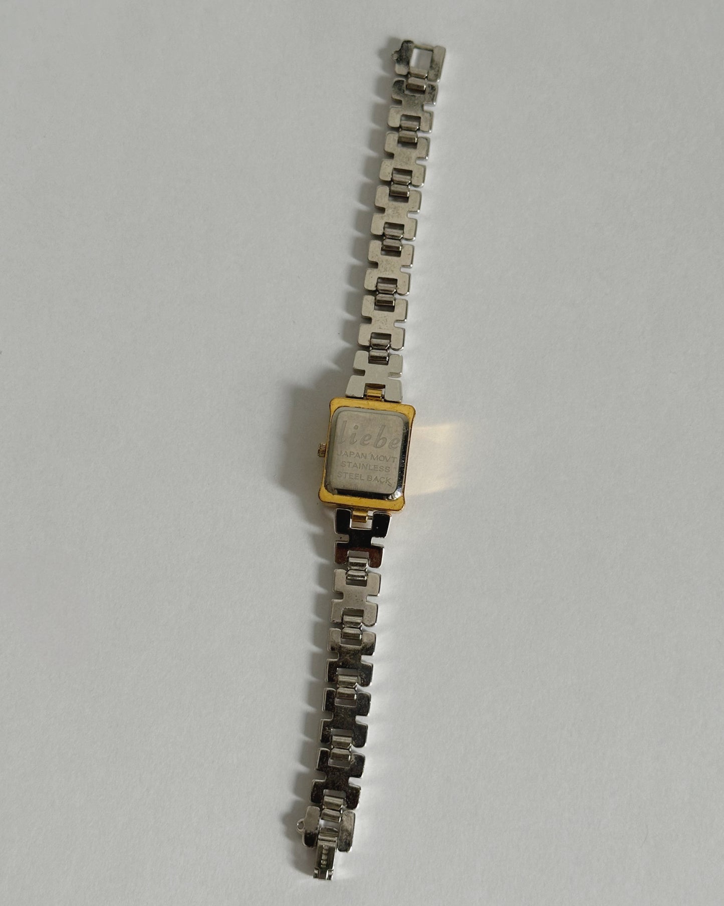 Dual-Tone Mother of Pearl Tank Watch