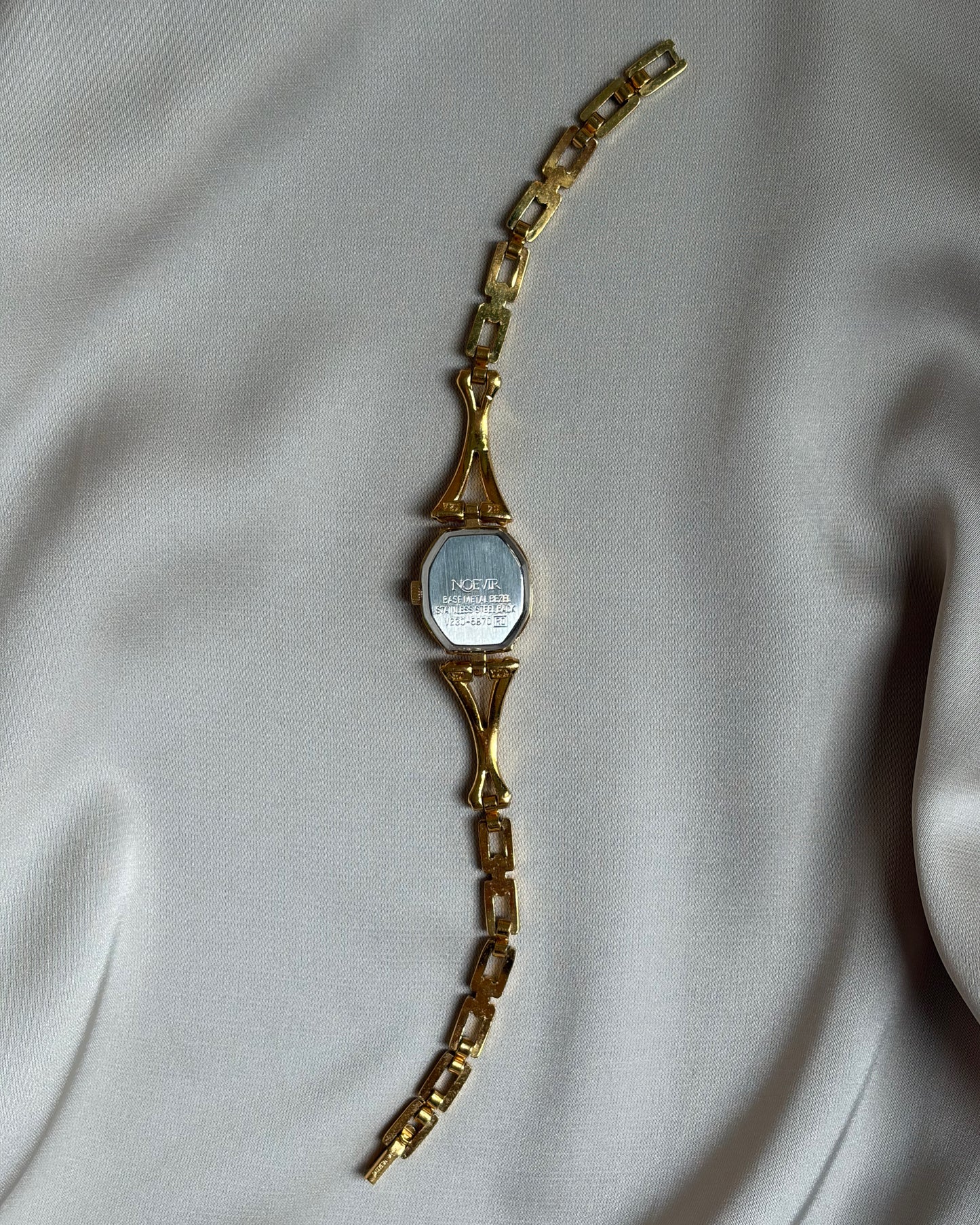 Golden Octagon Link Bracelet Watch