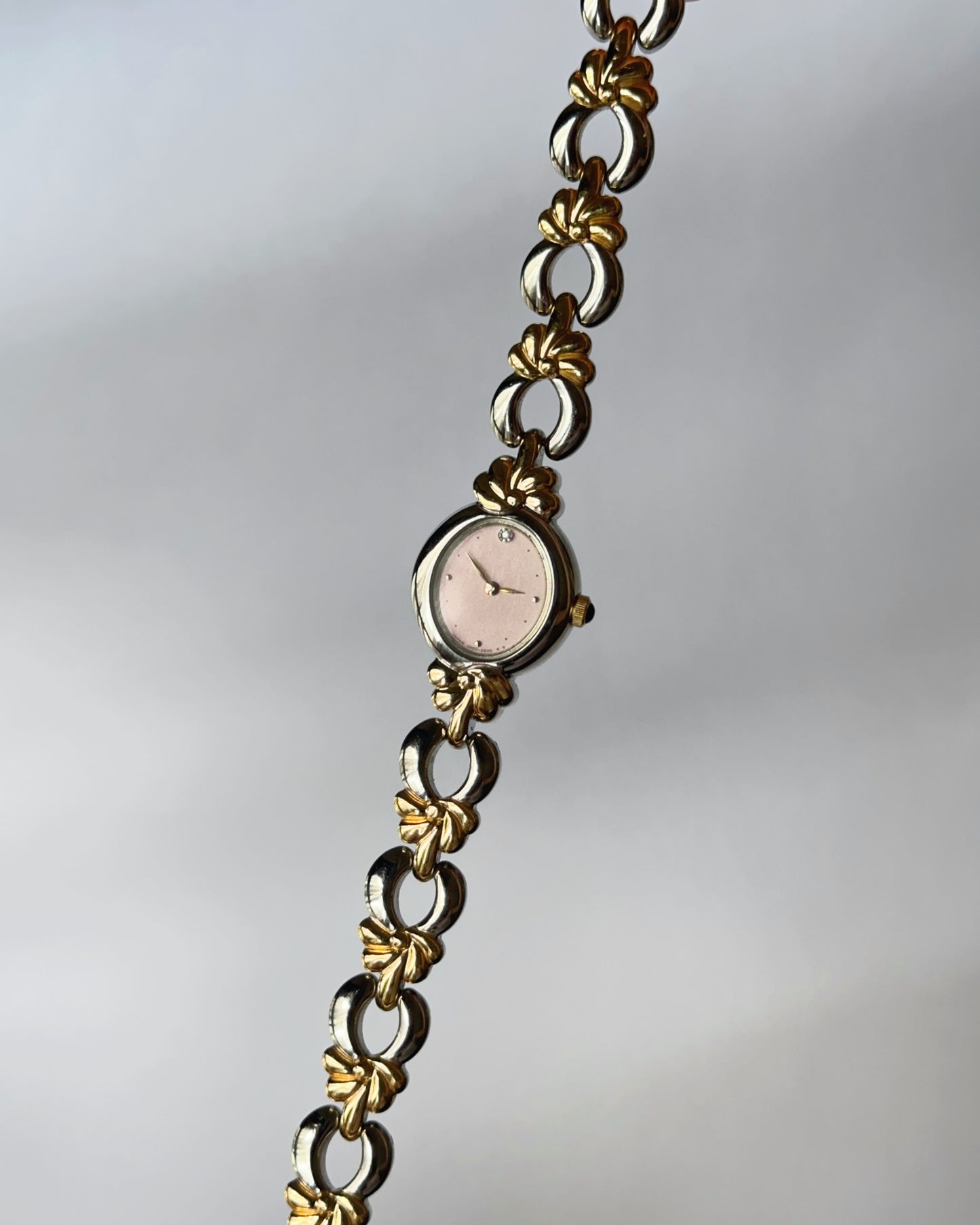 Dainty Dual Tone Vintage Watch