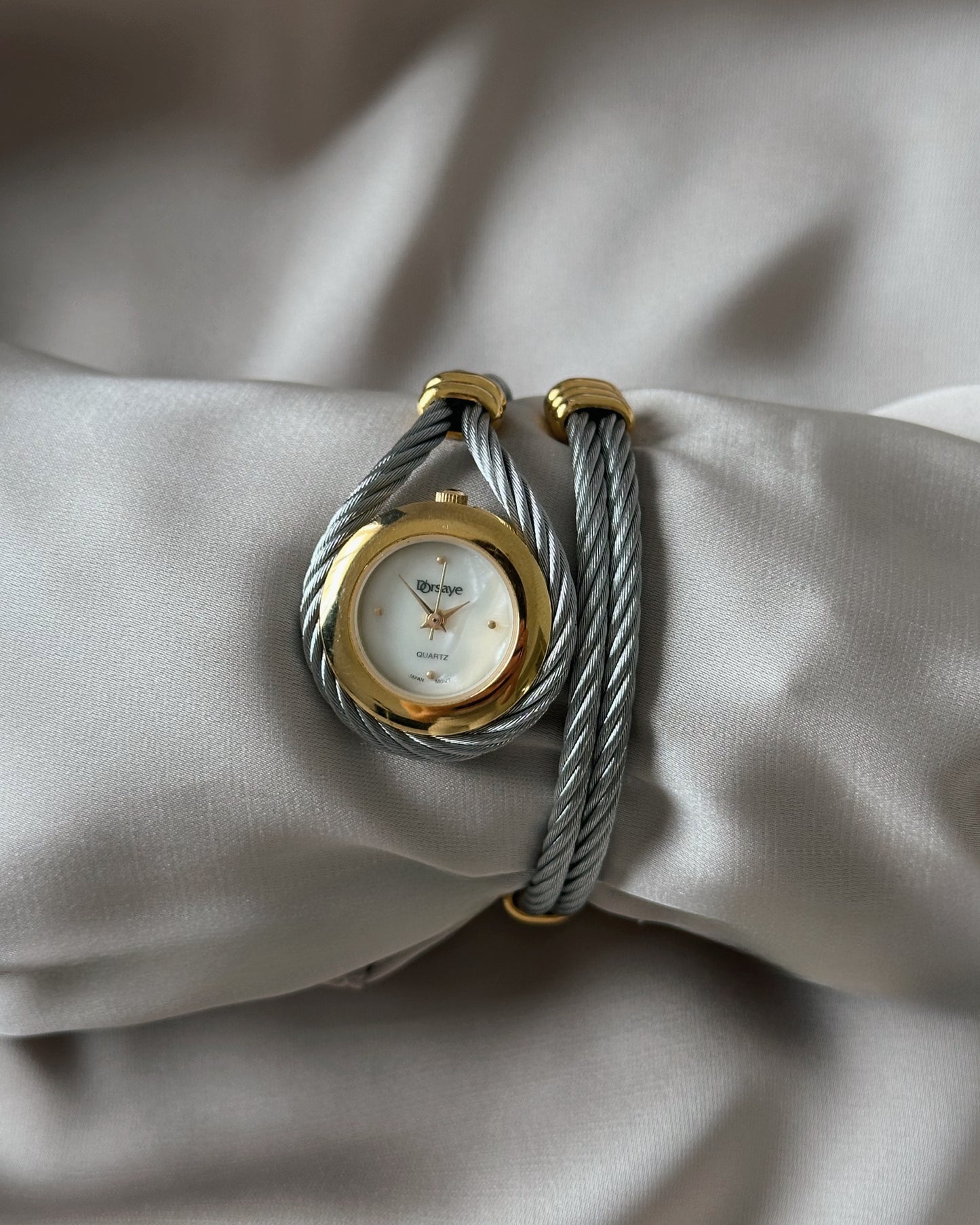 Unique Vintage Gilded Twist Bangle Watch