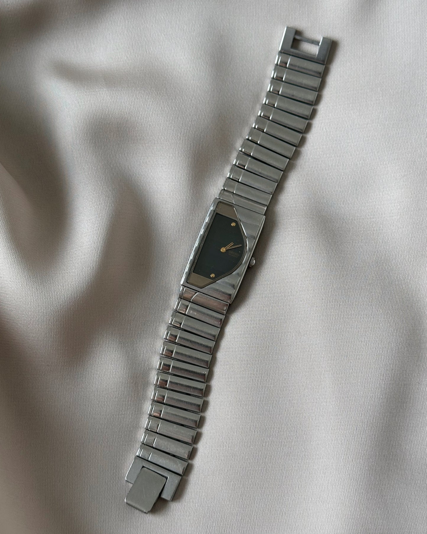 Seiko Half Moon Silver Tone Watch