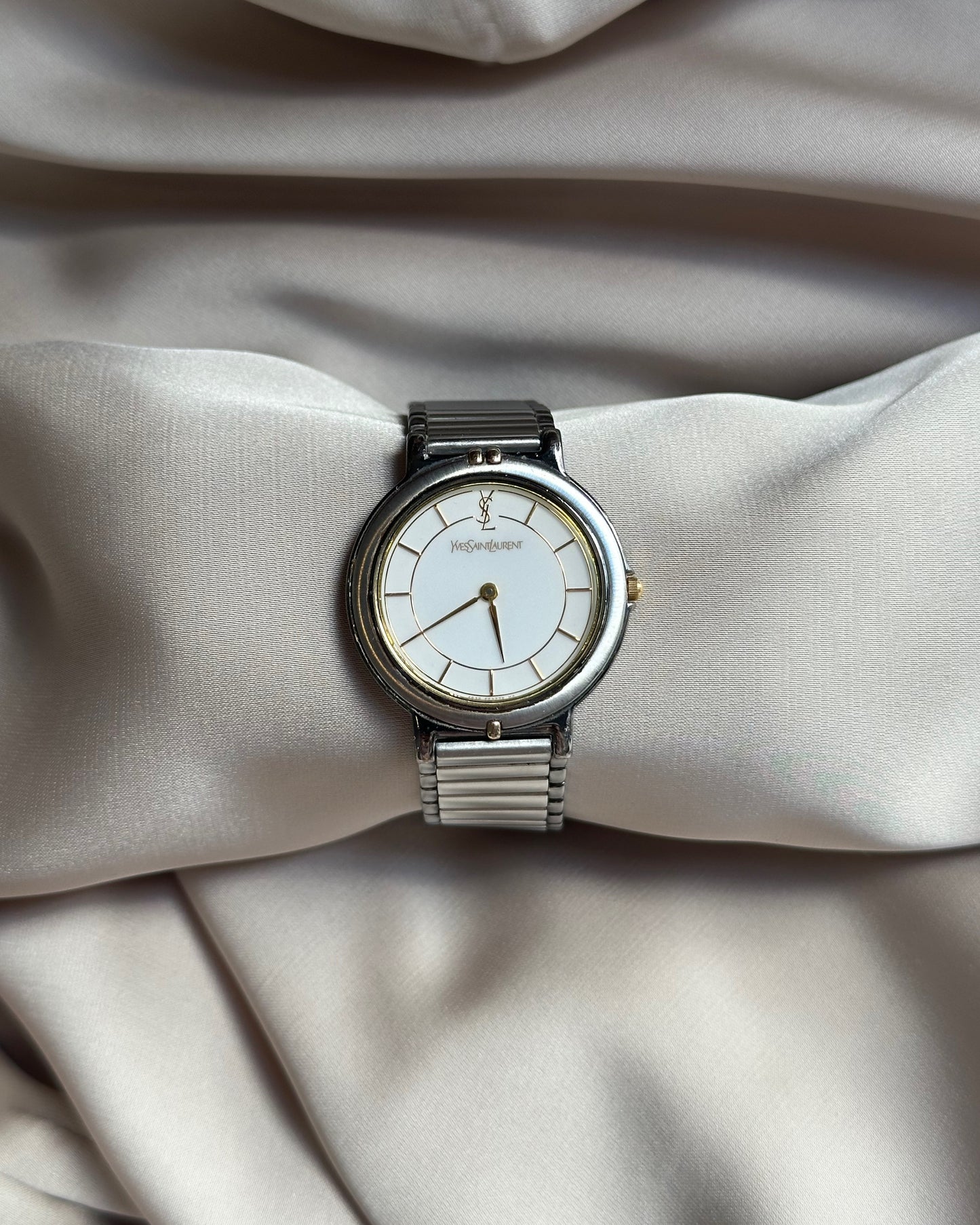 Yves Saint Laurent Dual-Tone 90s Watch