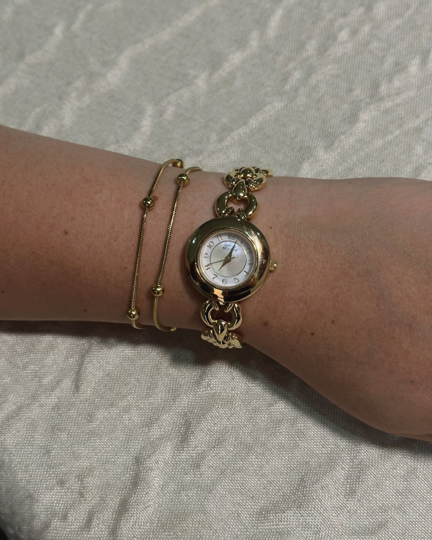 Anne Klein Interchangeable Bezel and Belt watch
