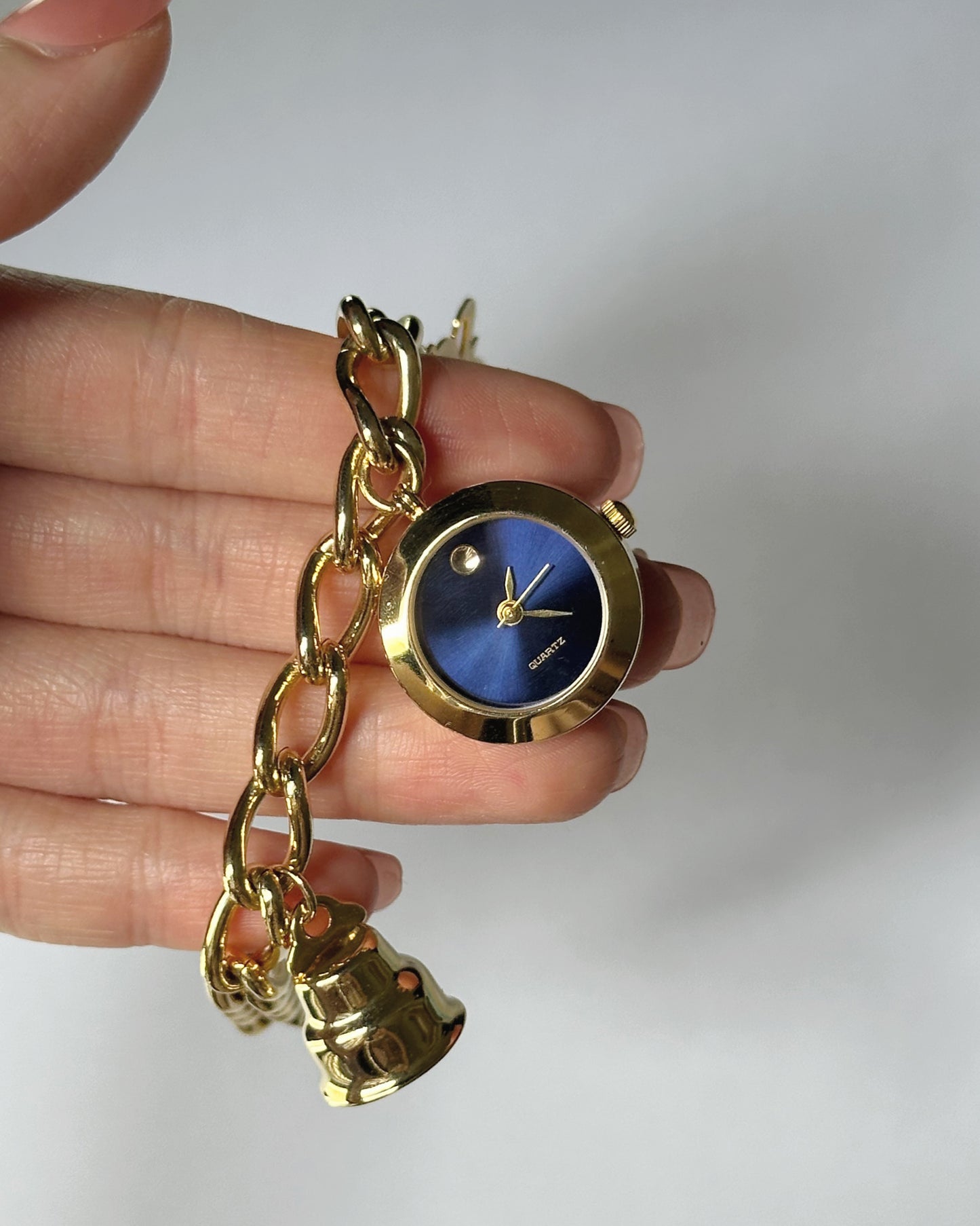 Gold Tone Whimsical Charm Watch