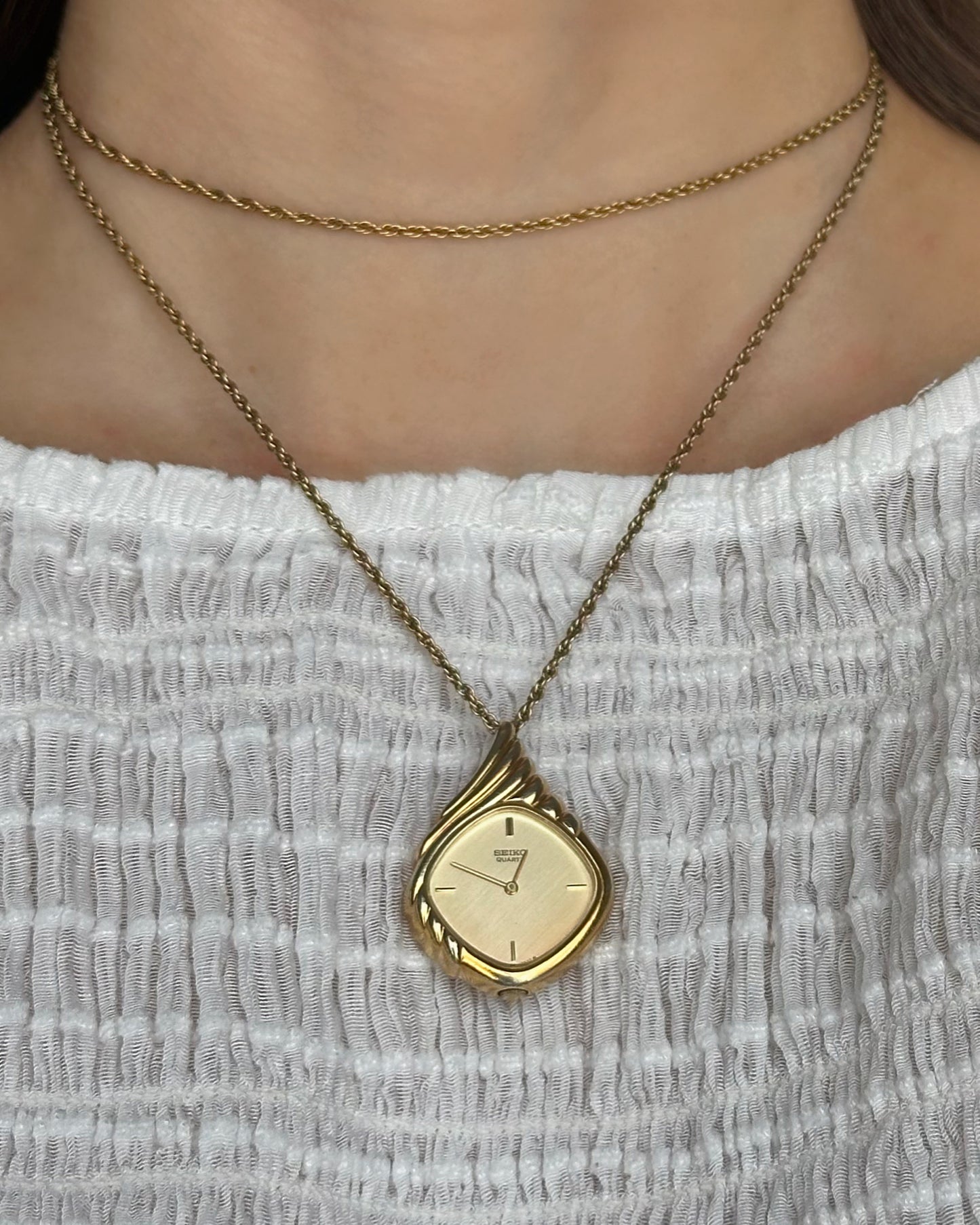 Seiko Teardrop 80s Pendant Watch
