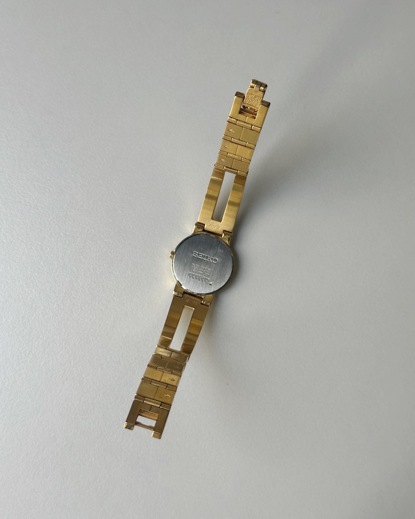 Seiko Gold Bangle Mother-of-Pearl Watch