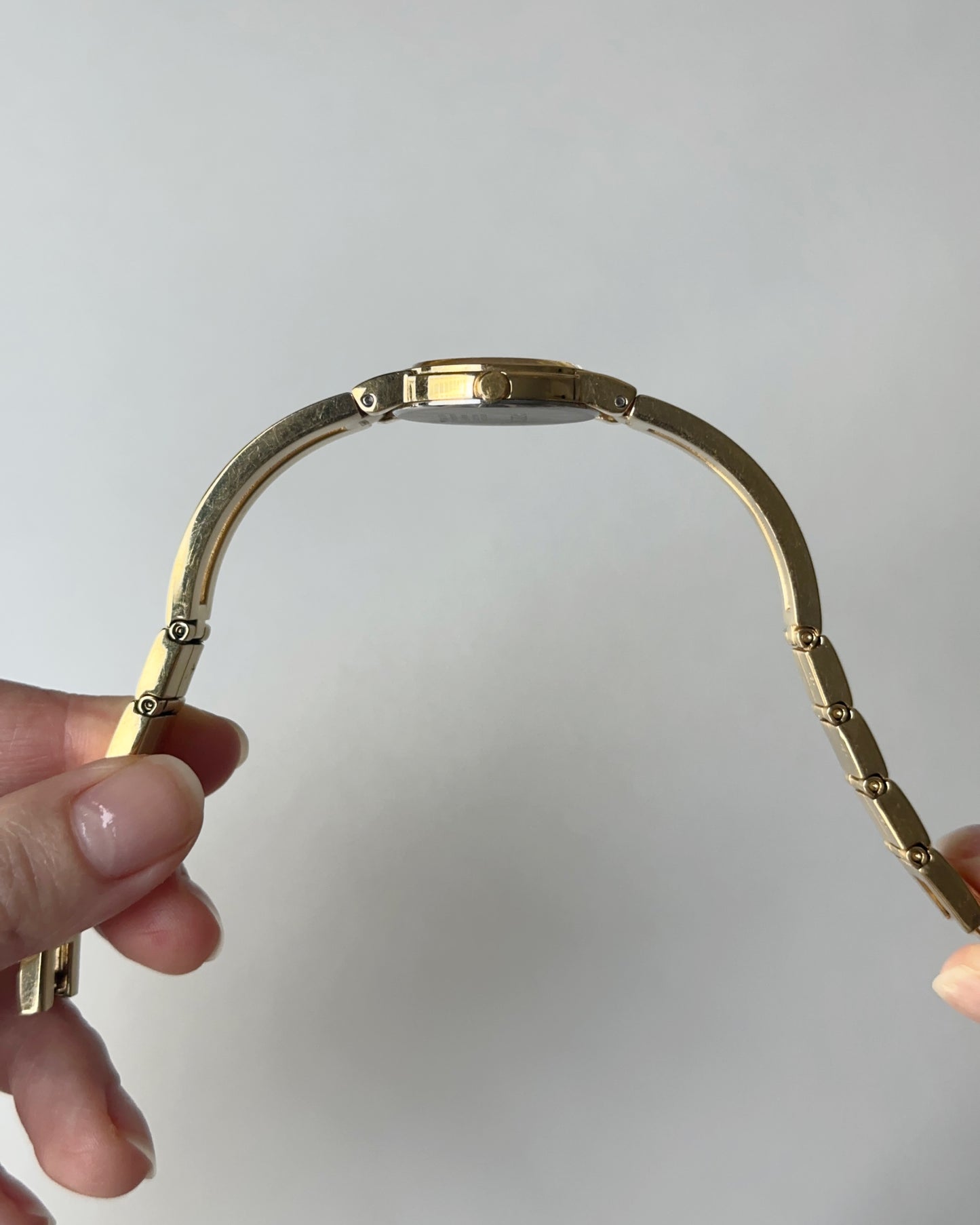 Seiko Gold Bangle Mother-of-Pearl Watch