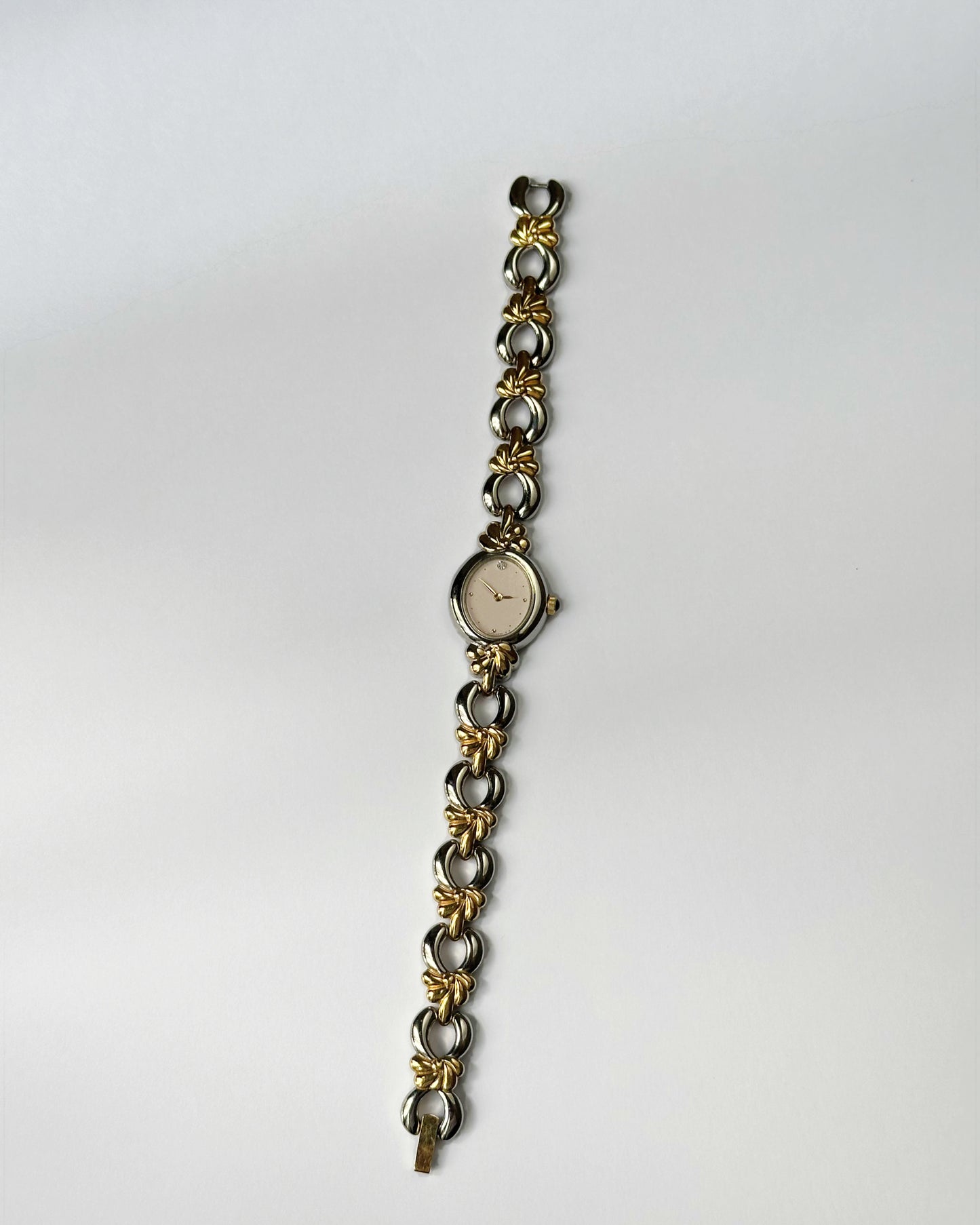 Dainty Dual Tone Vintage Watch