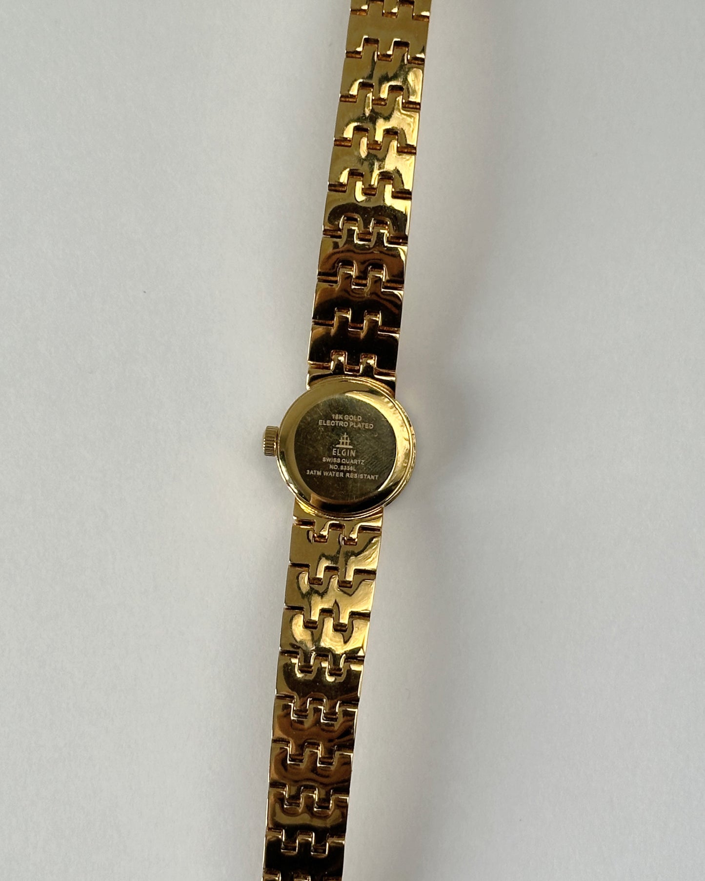 Gold plated watch back