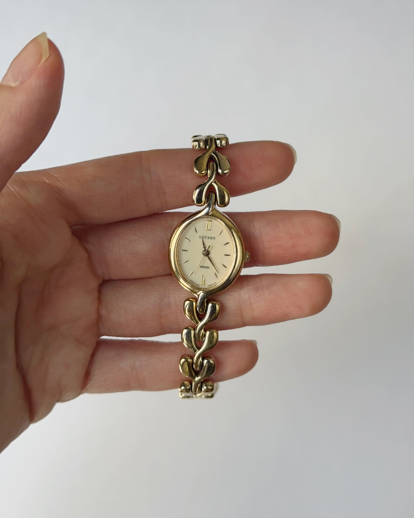 Lucent by Seiko Gold Teardrop Link Watch