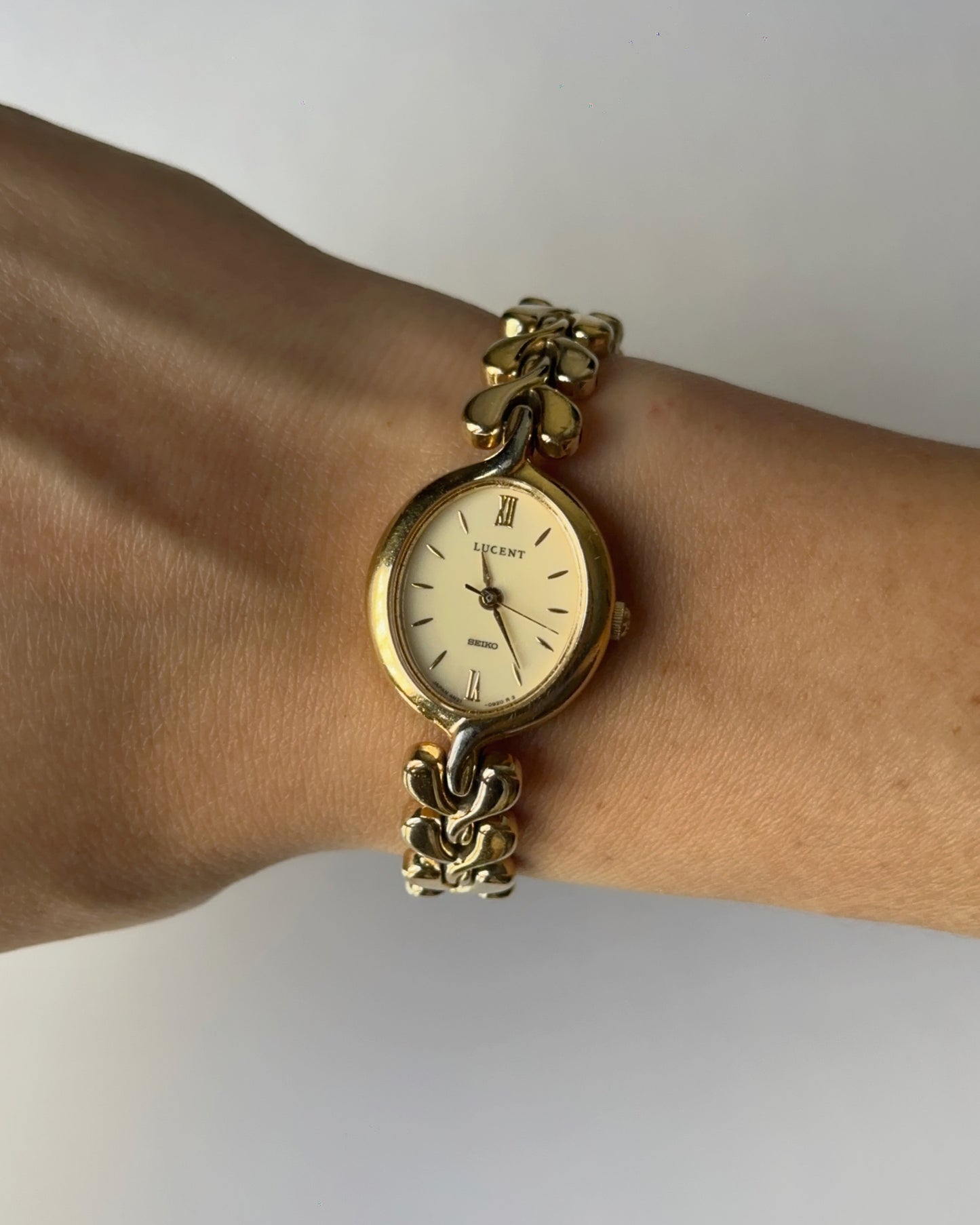 Lucent by Seiko Gold Teardrop Link Watch