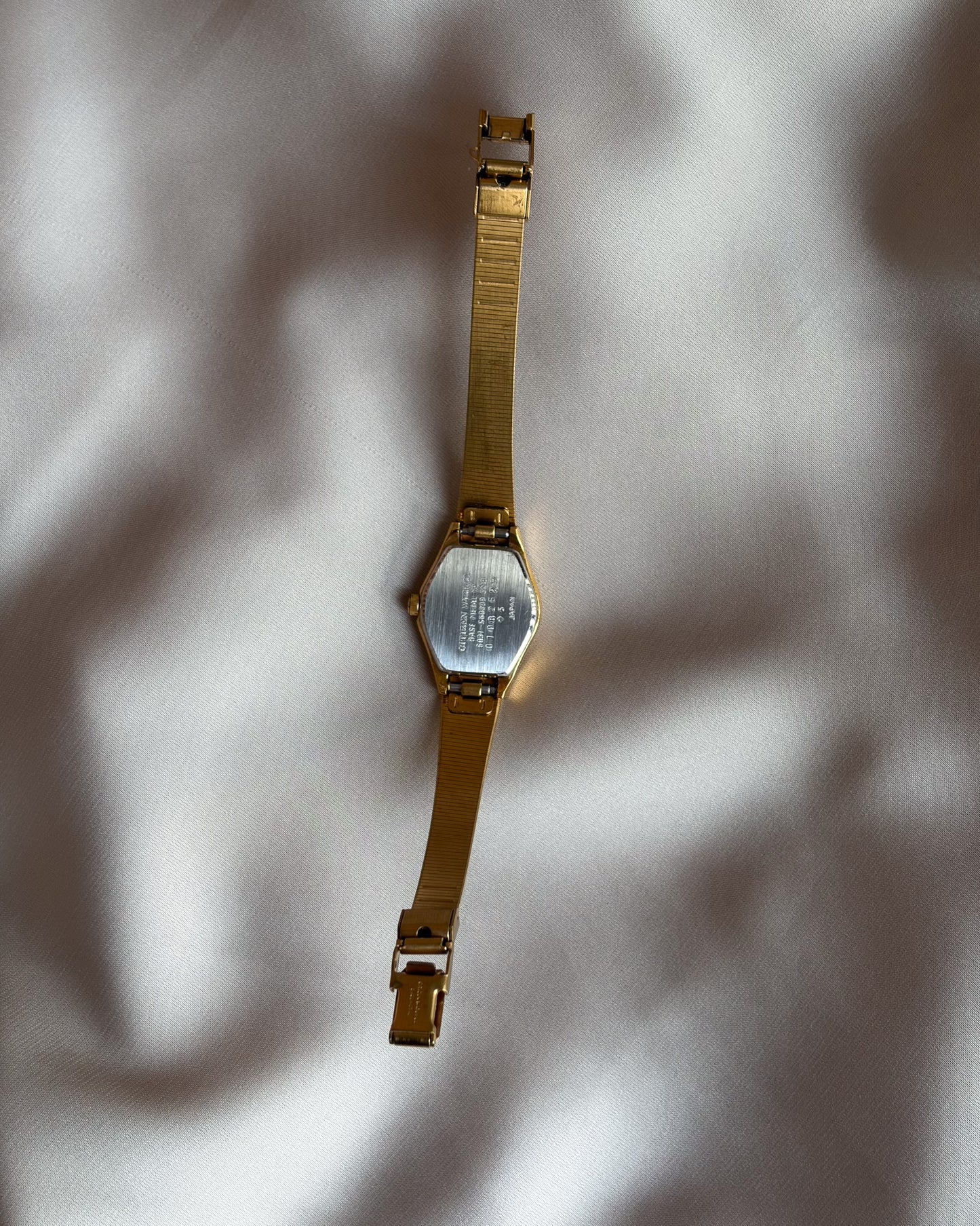 1980 Citizen Gold Tone Black Dial Watch