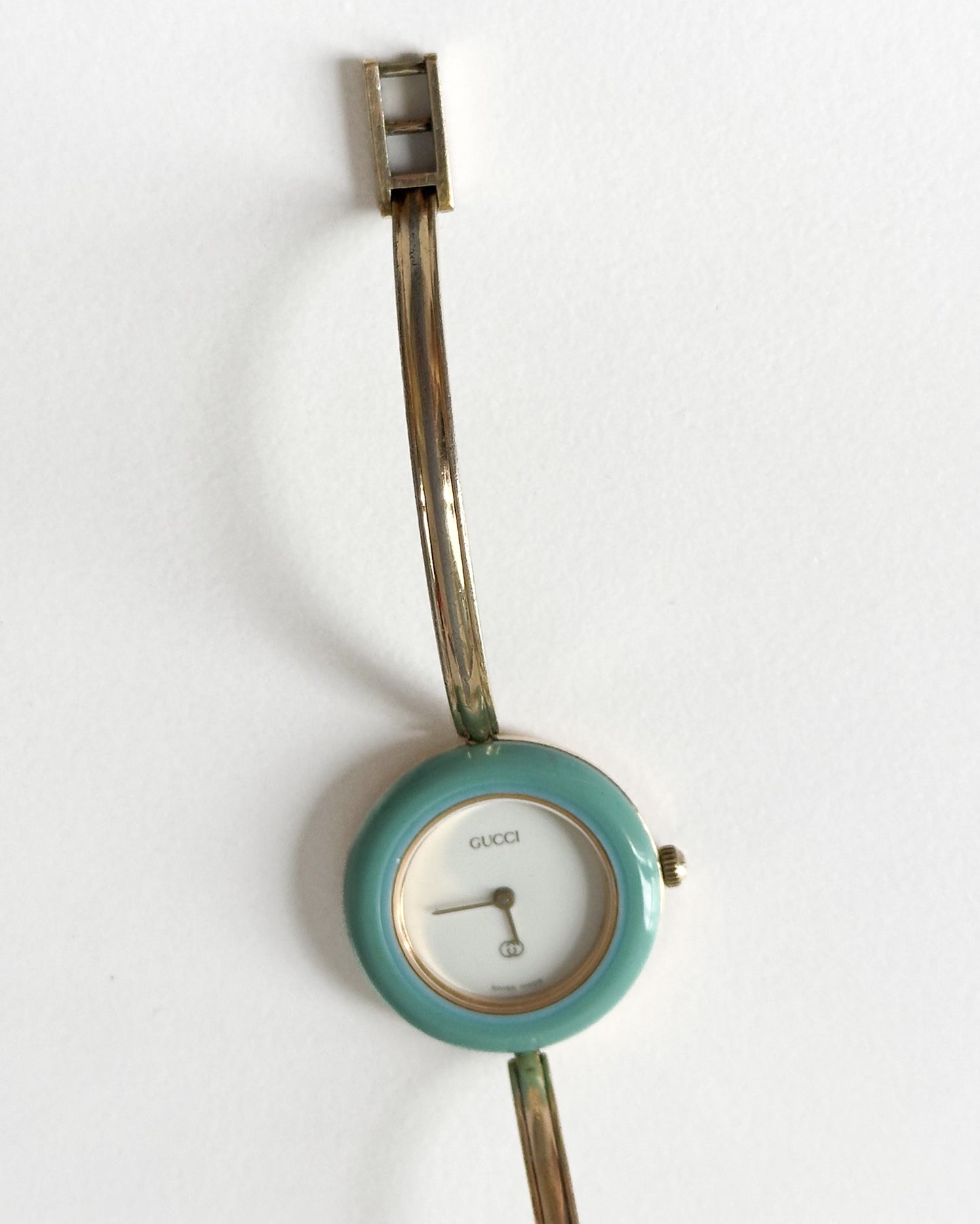 Gucci Interchangeable Bezel Bangle Watch 80s