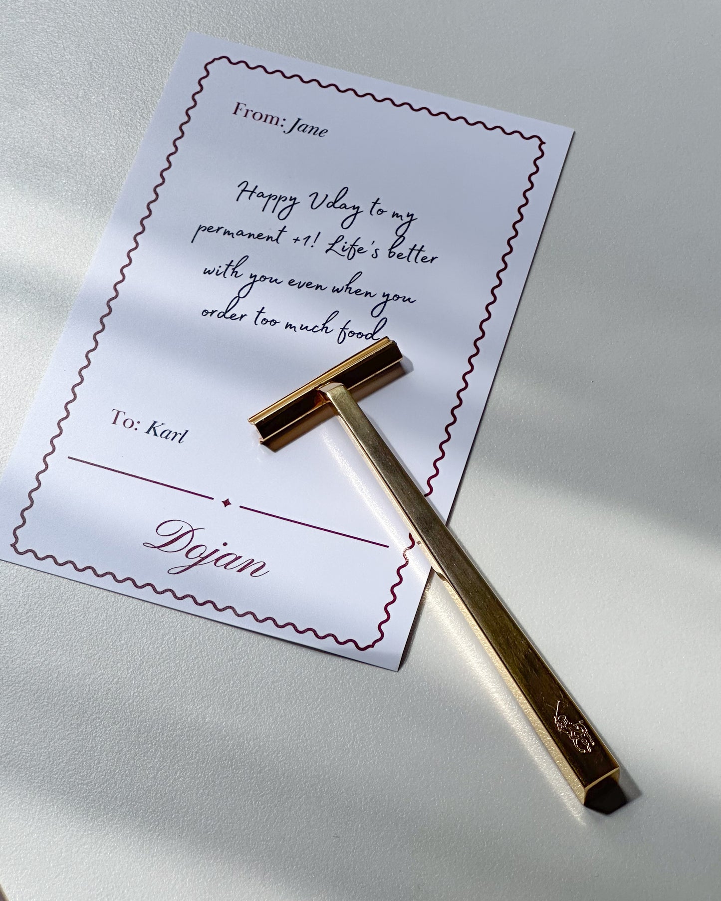Vintage Polo Ralph Lauren Gold-Tone Shaving Razor