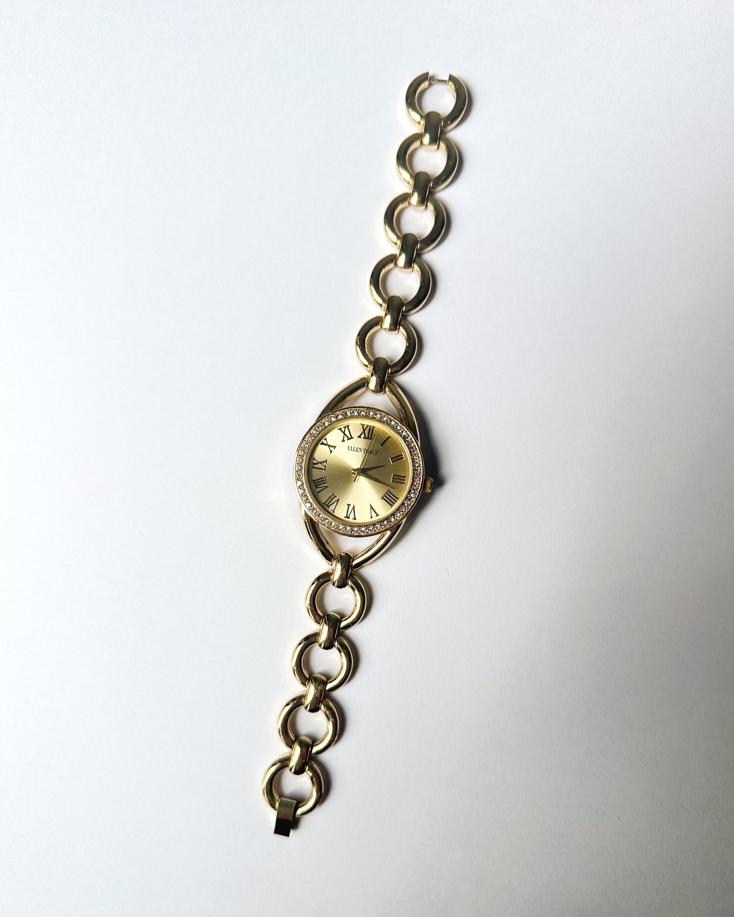 Statement Gold Tone Link Watch