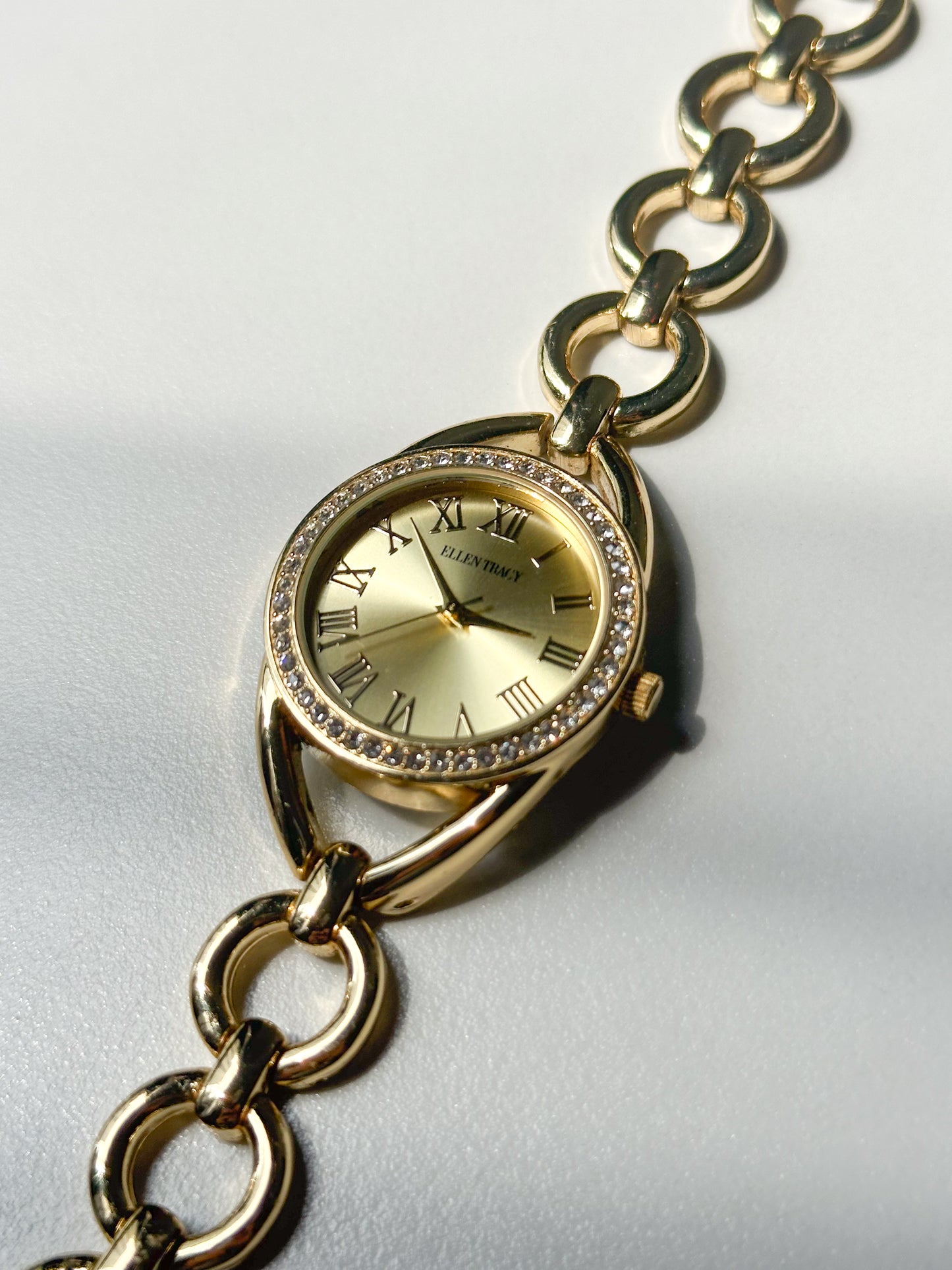 Statement Gold Tone Link Watch