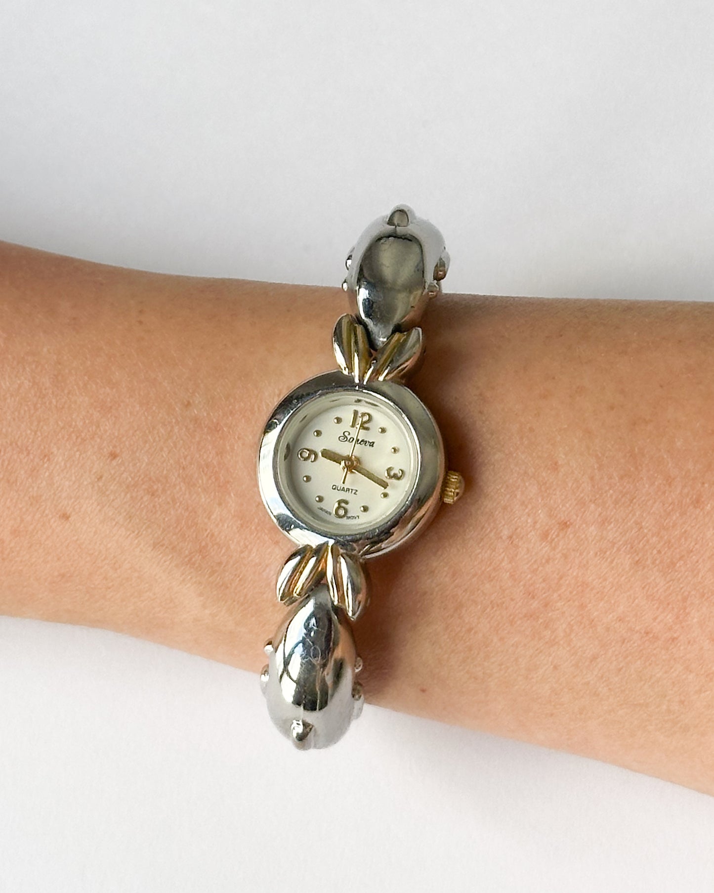 Whimsical Vintage Dolphins Bracelet Watch