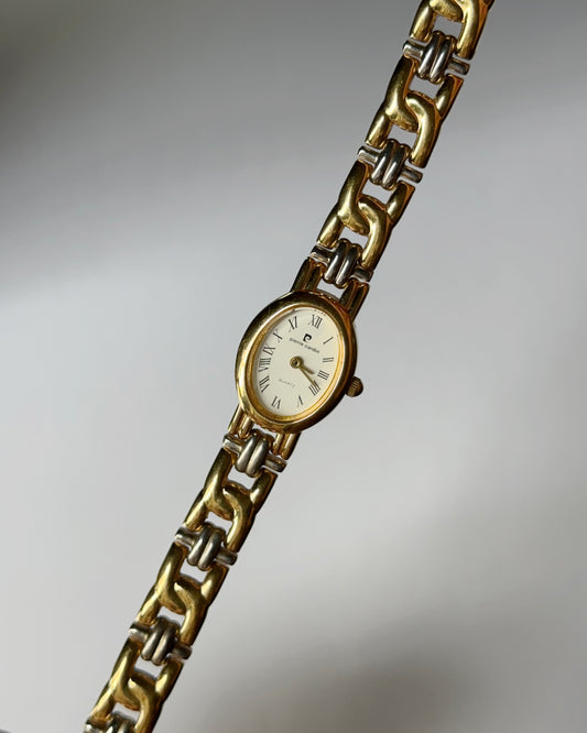 Oval Dual-Tone "Baignoire" Vintage Watch