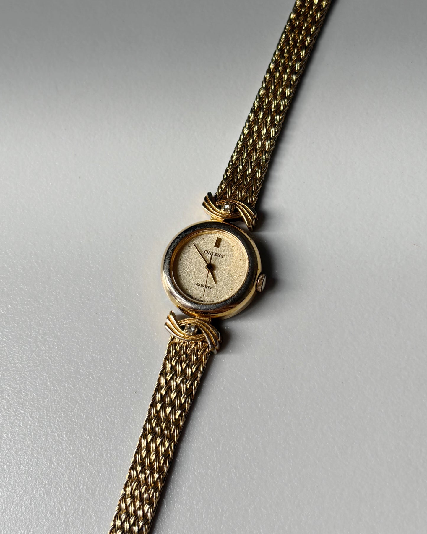 Orient Gold Tone Mesh Bracelet Watch
