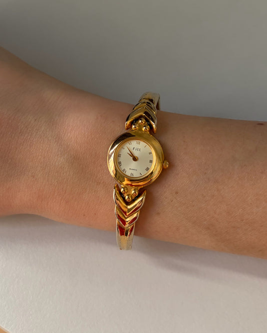 90s Fill Gold Bangle Watch