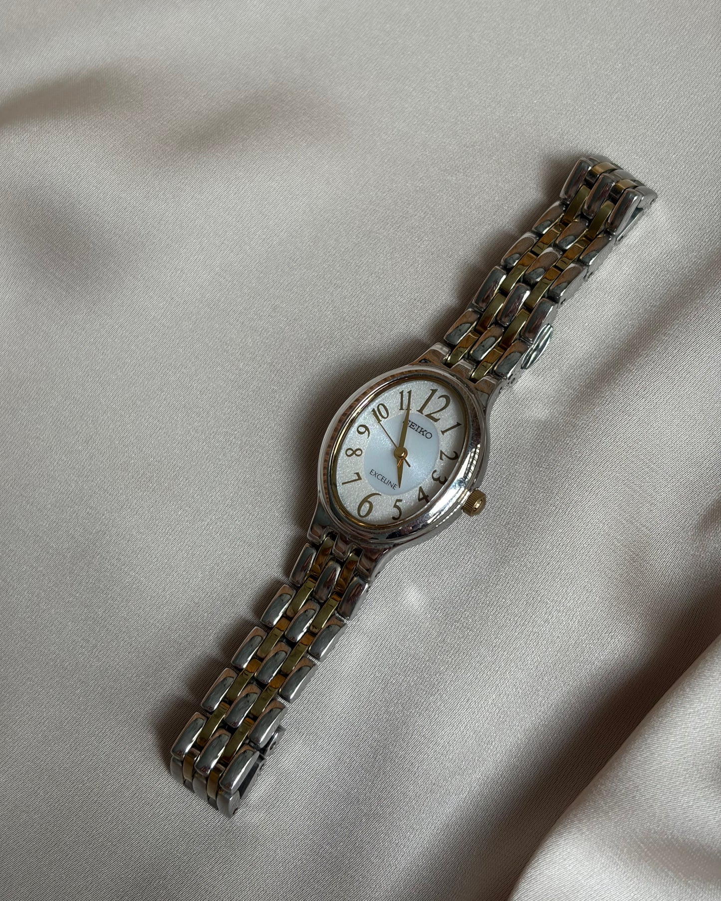 Seiko Exceline Dual Tone Solar Numeral Watch