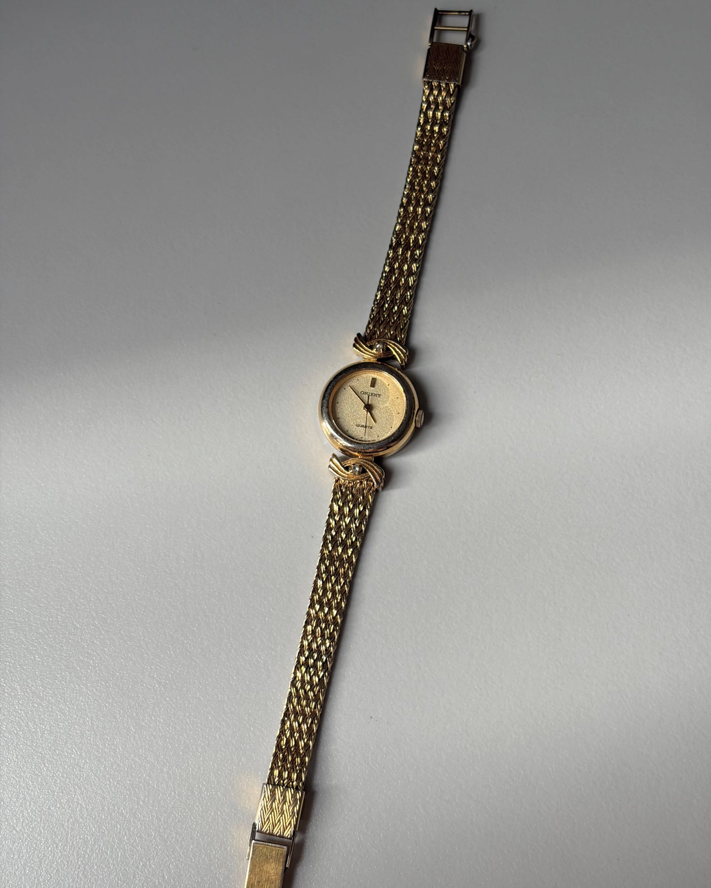 Orient Gold Tone Mesh Bracelet Watch