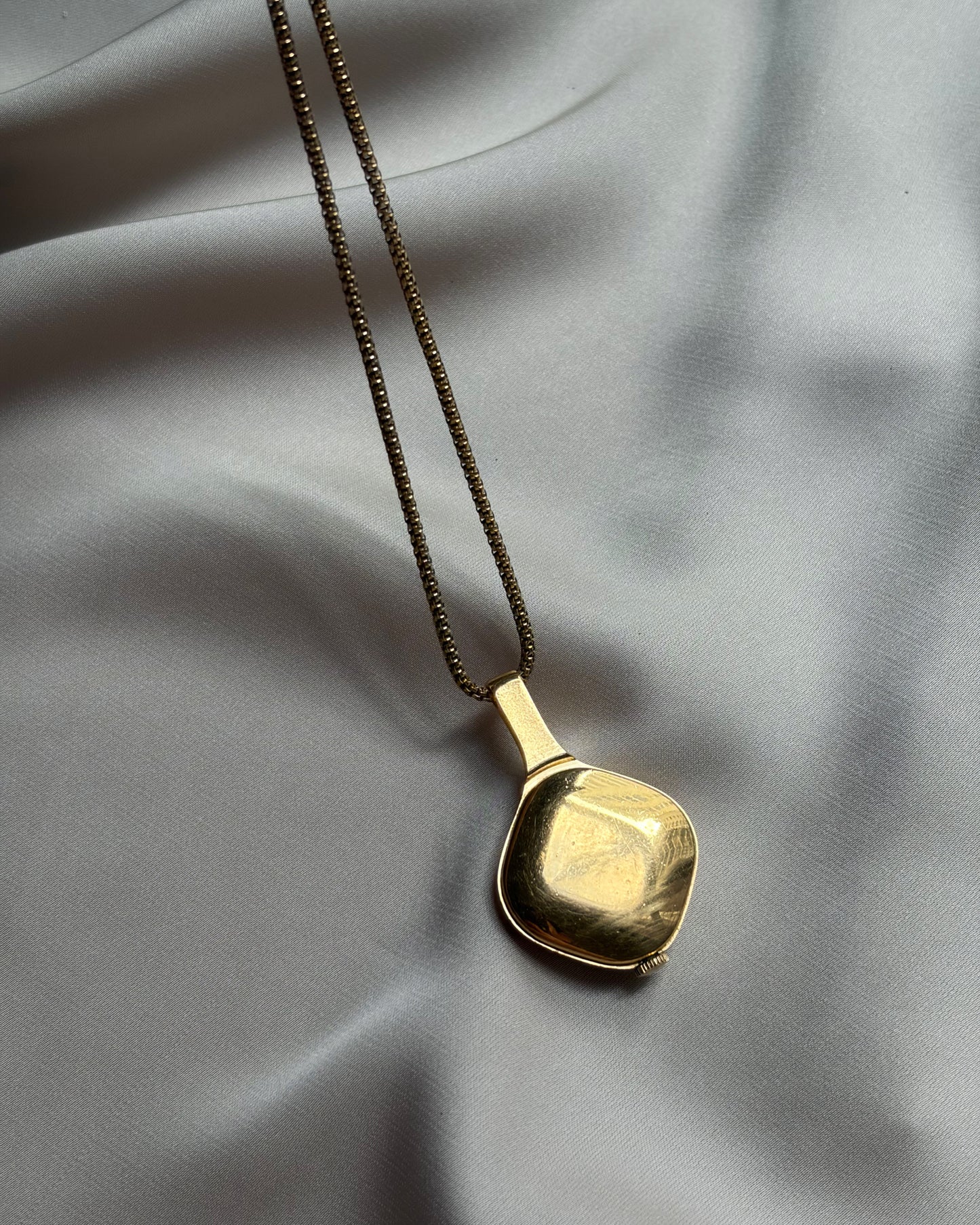 Rare Vintage Obsidian Droplet Seiko Pendant Watch