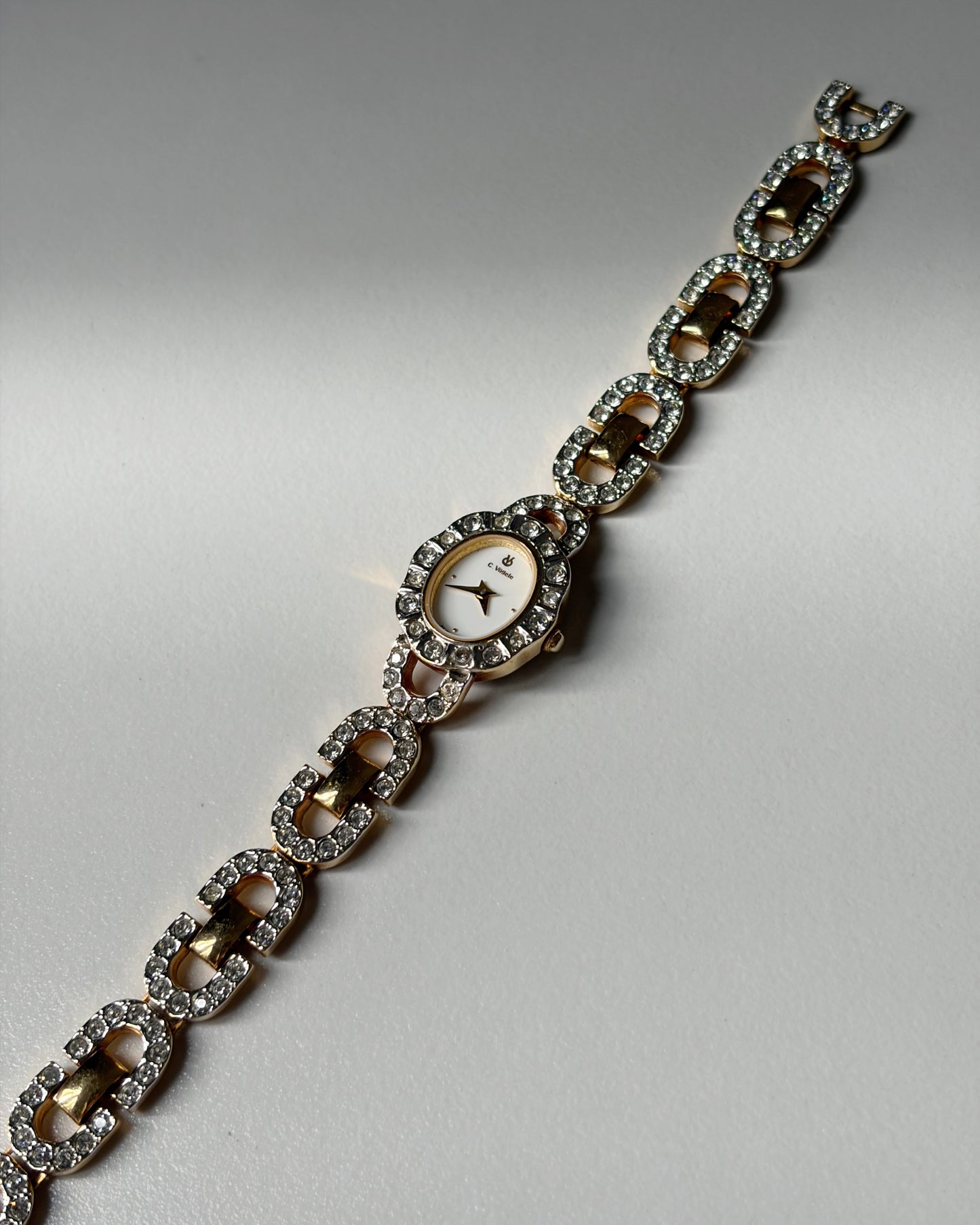 Vintage Charles Vögele Crystal Link Watch – Swiss Design