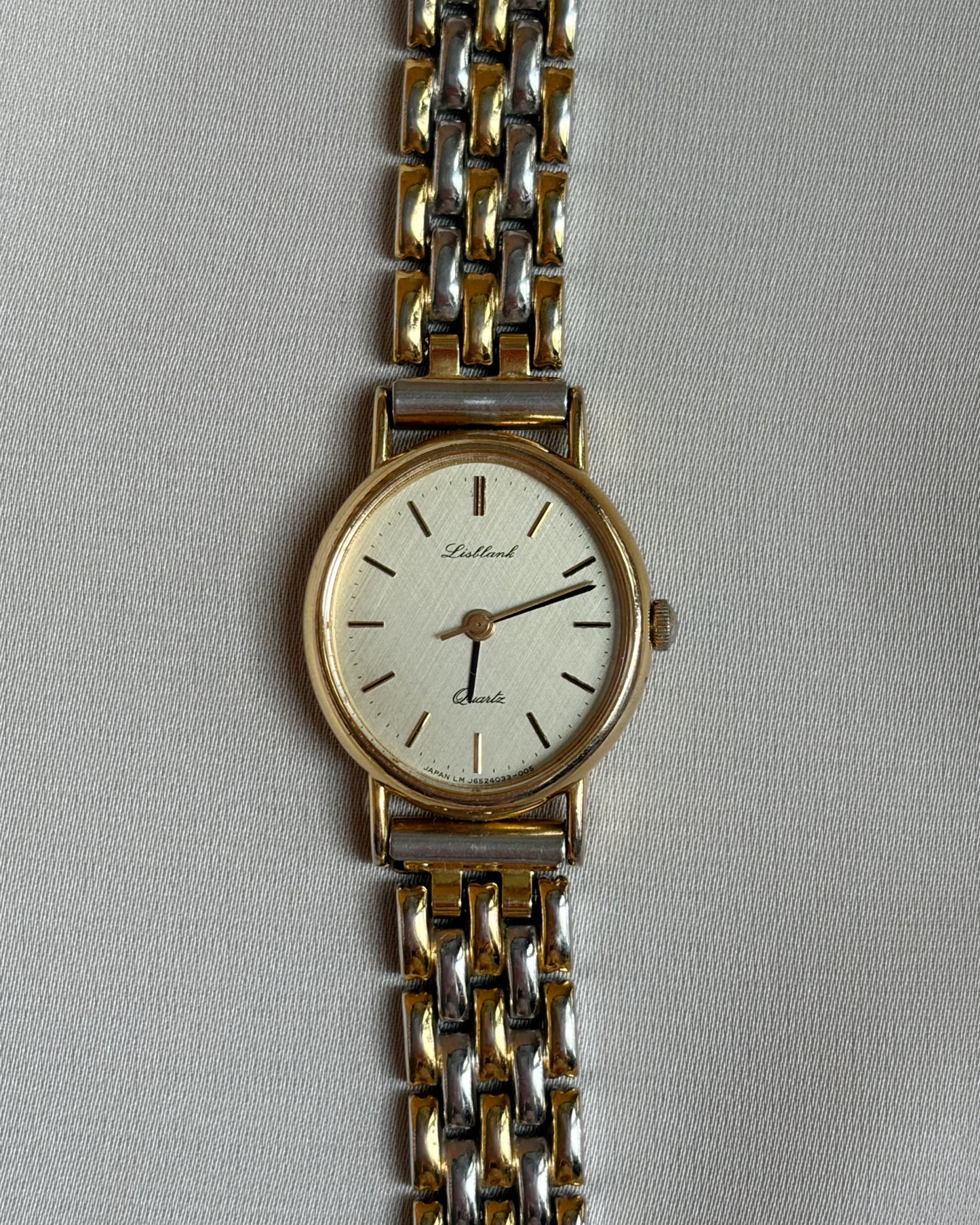 Dual Tone Vintage Orient Woven Watch