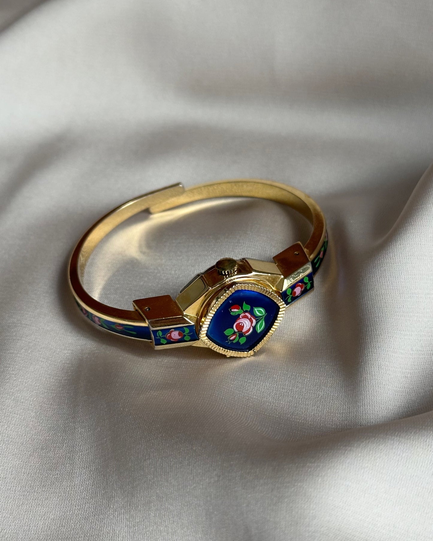 Vintage Royal Blue Peek-A-Boo Watch