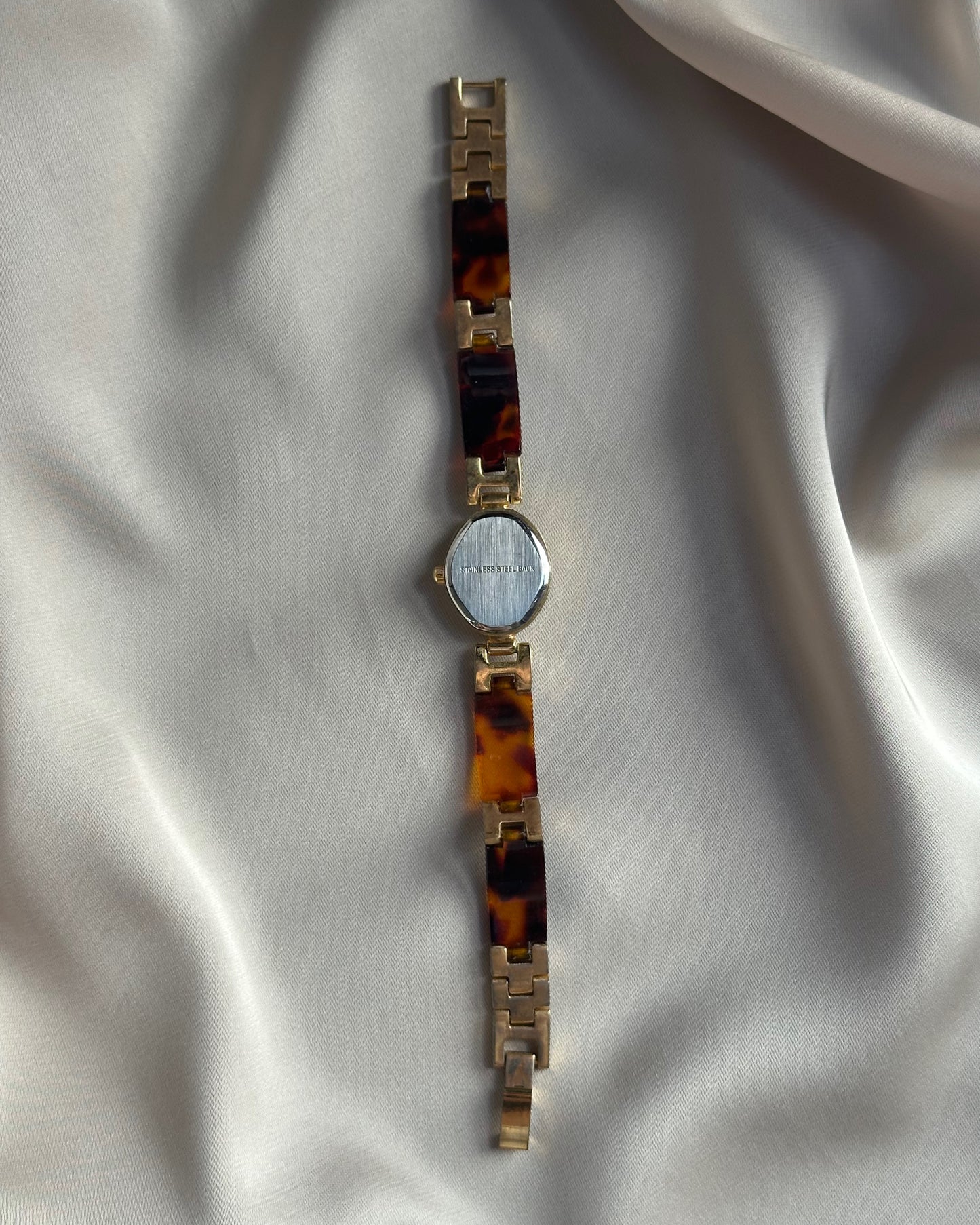 Petite Oval Tortoiseshell Bracelet Watch