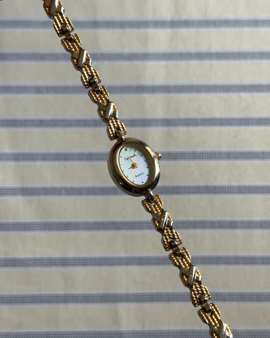 Lombardi Dual-Tone “Golden Weave” Vintage Watch