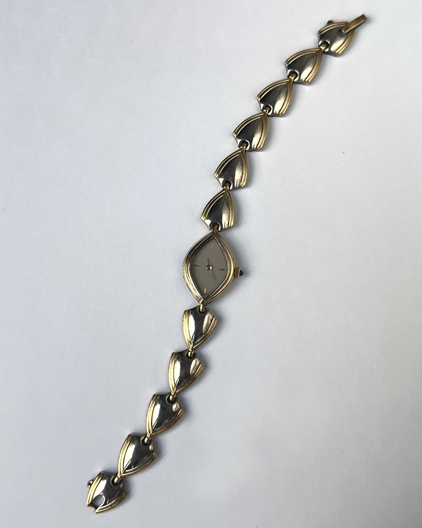 Dainty Marquise Dual Tone Watch