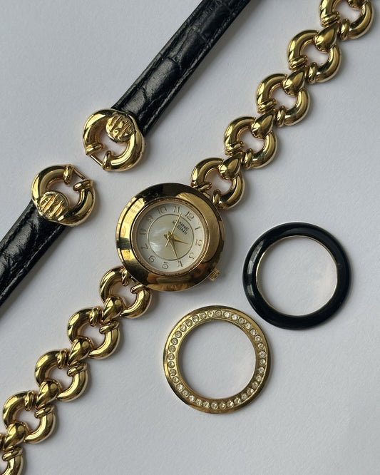 Anne Klein Interchangeable Bezel and Belt watch