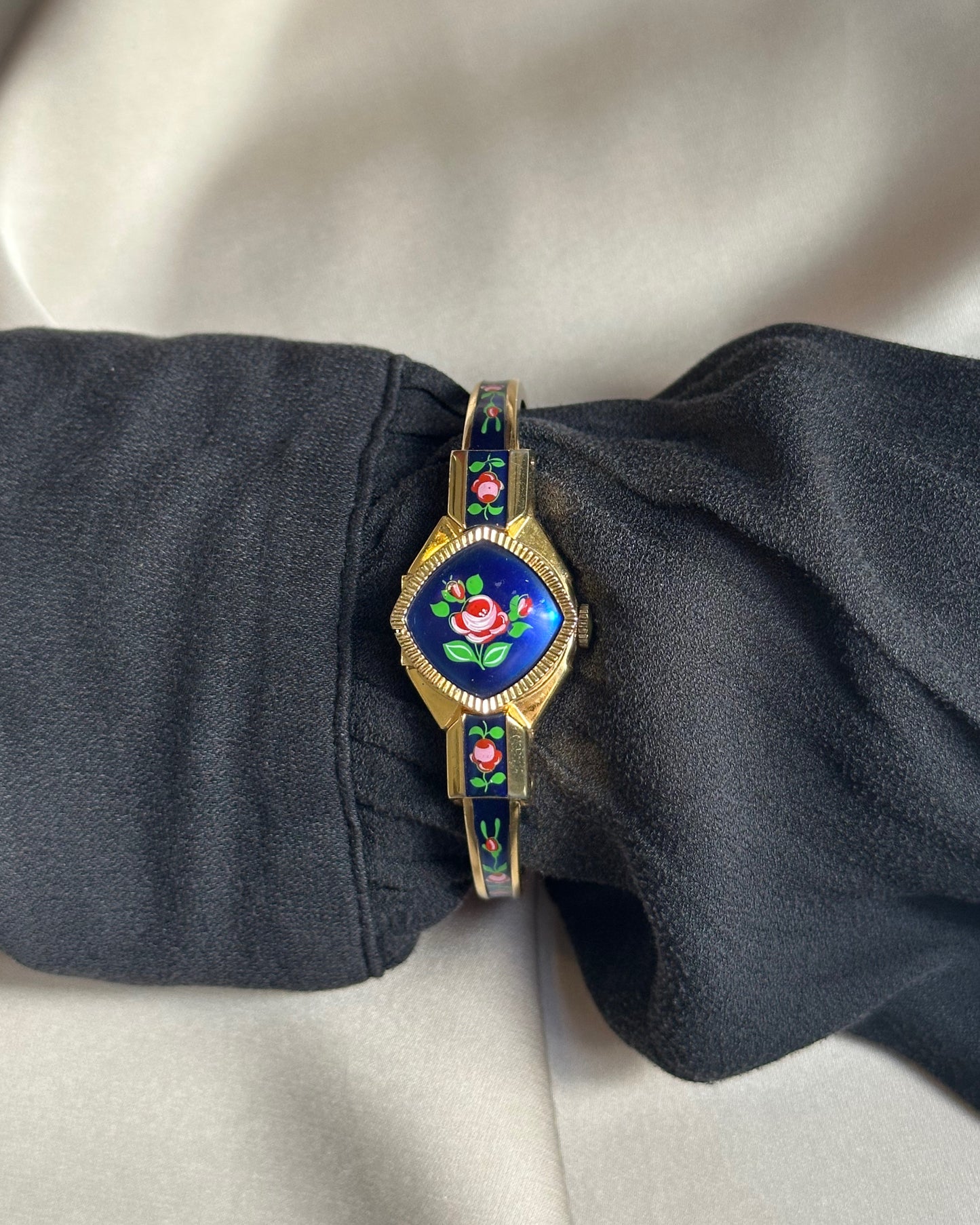 Vintage Royal Blue Peek-A-Boo Watch
