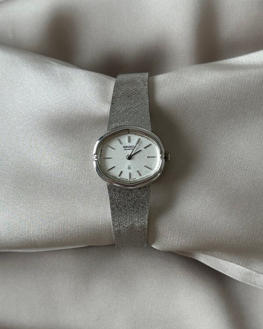 Seiko Vintage Silver Tone Bangle Watch
