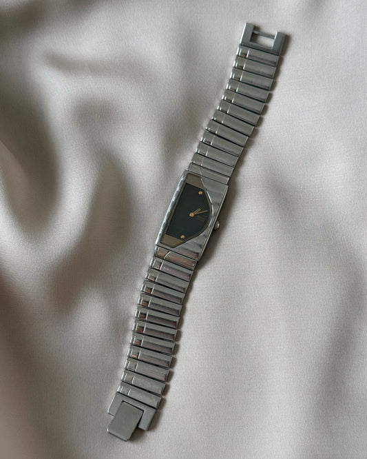 Seiko Half Moon Silver Tone Watch