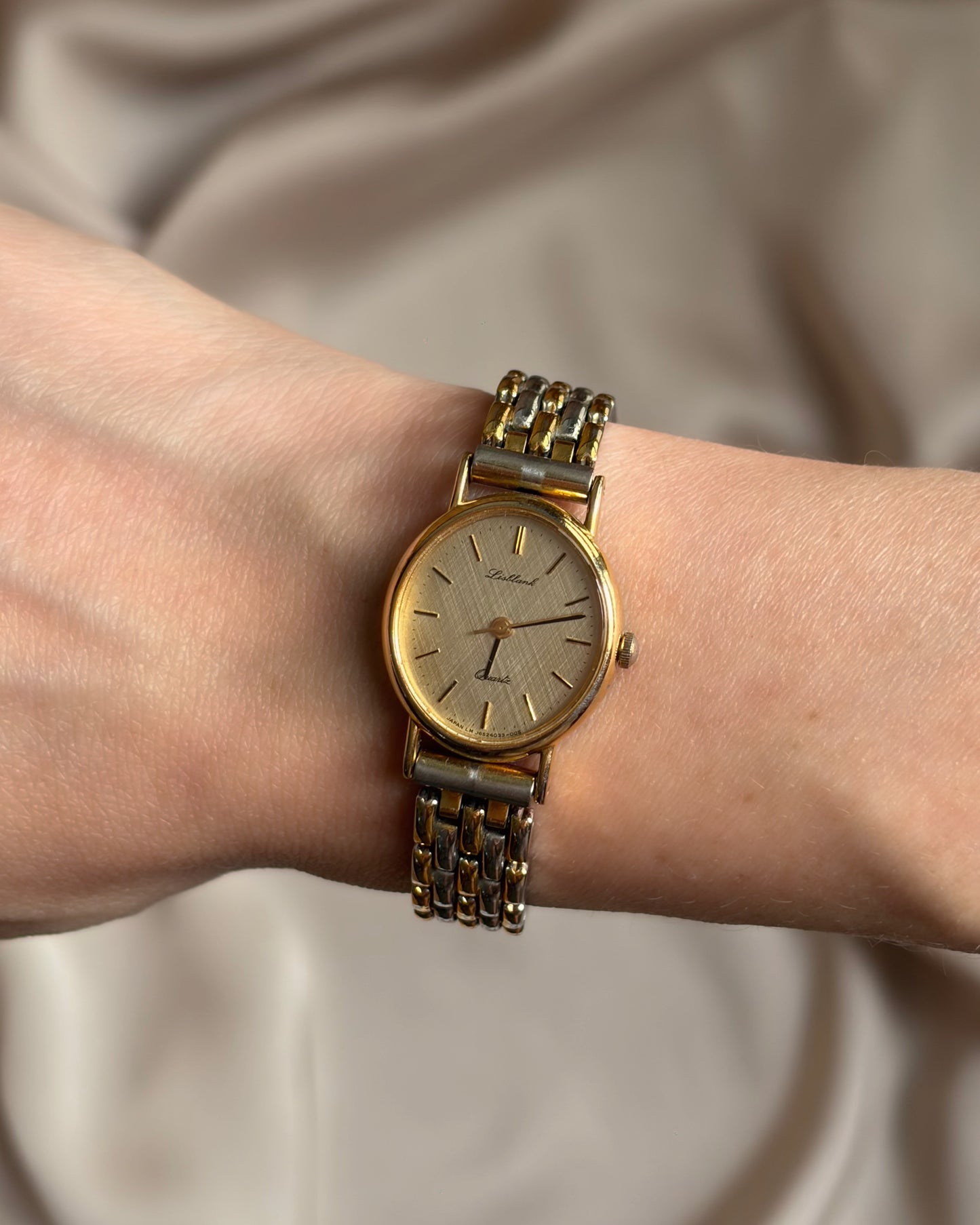 Dual Tone Vintage Orient Woven Watch